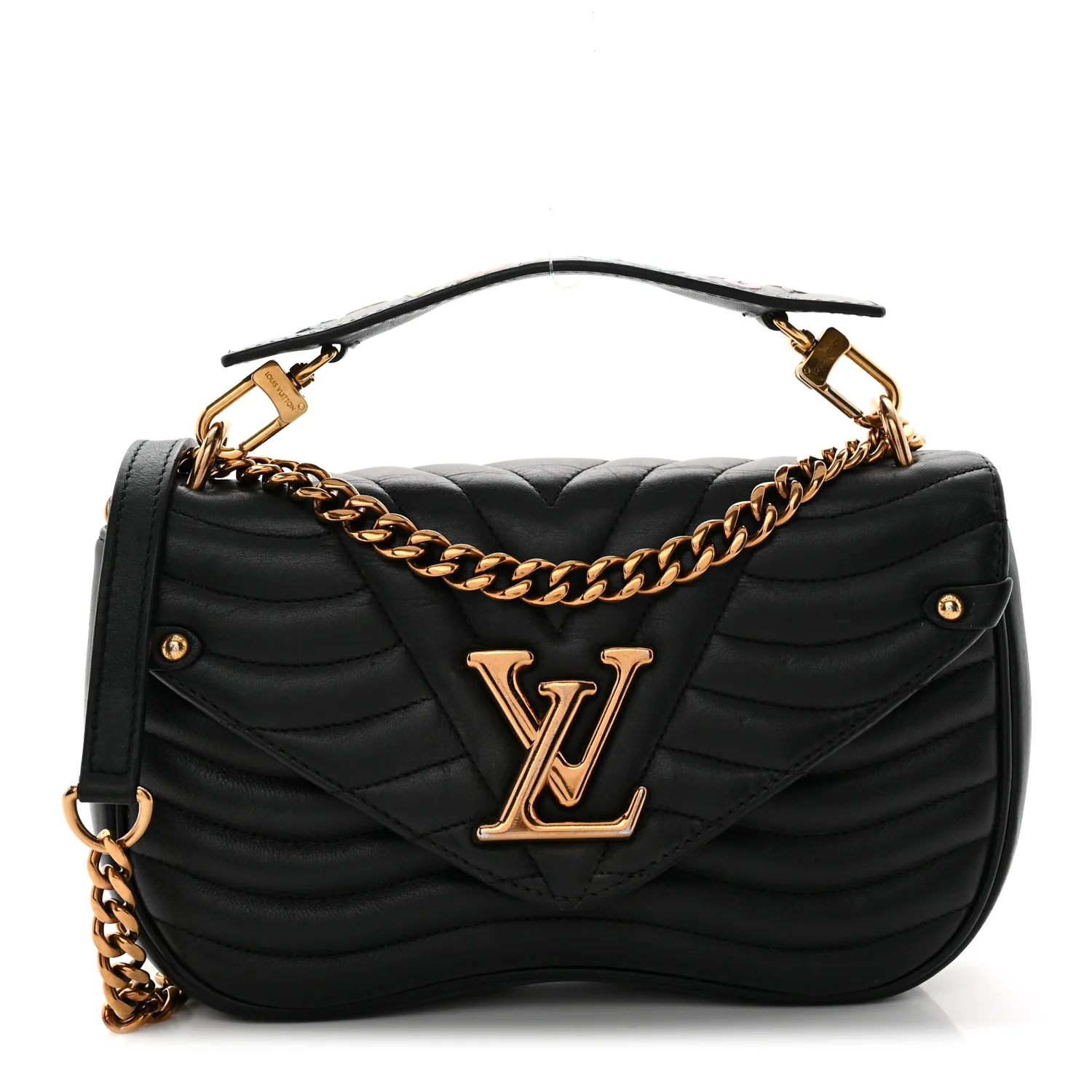 Calfskin New Wave Chain MM Black