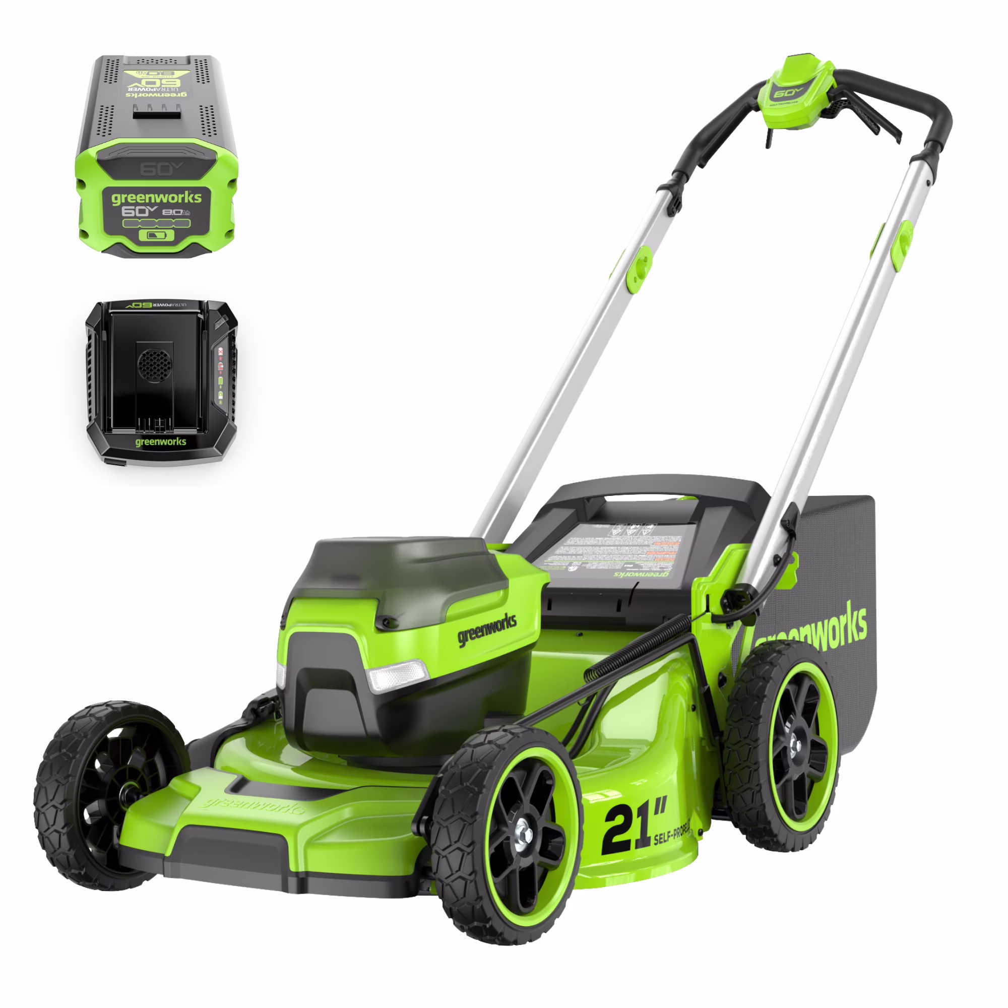 60V 21" Self Propelled Lawn Mower with (1) 8.0 Ah Battery Rapid Charger 2546402