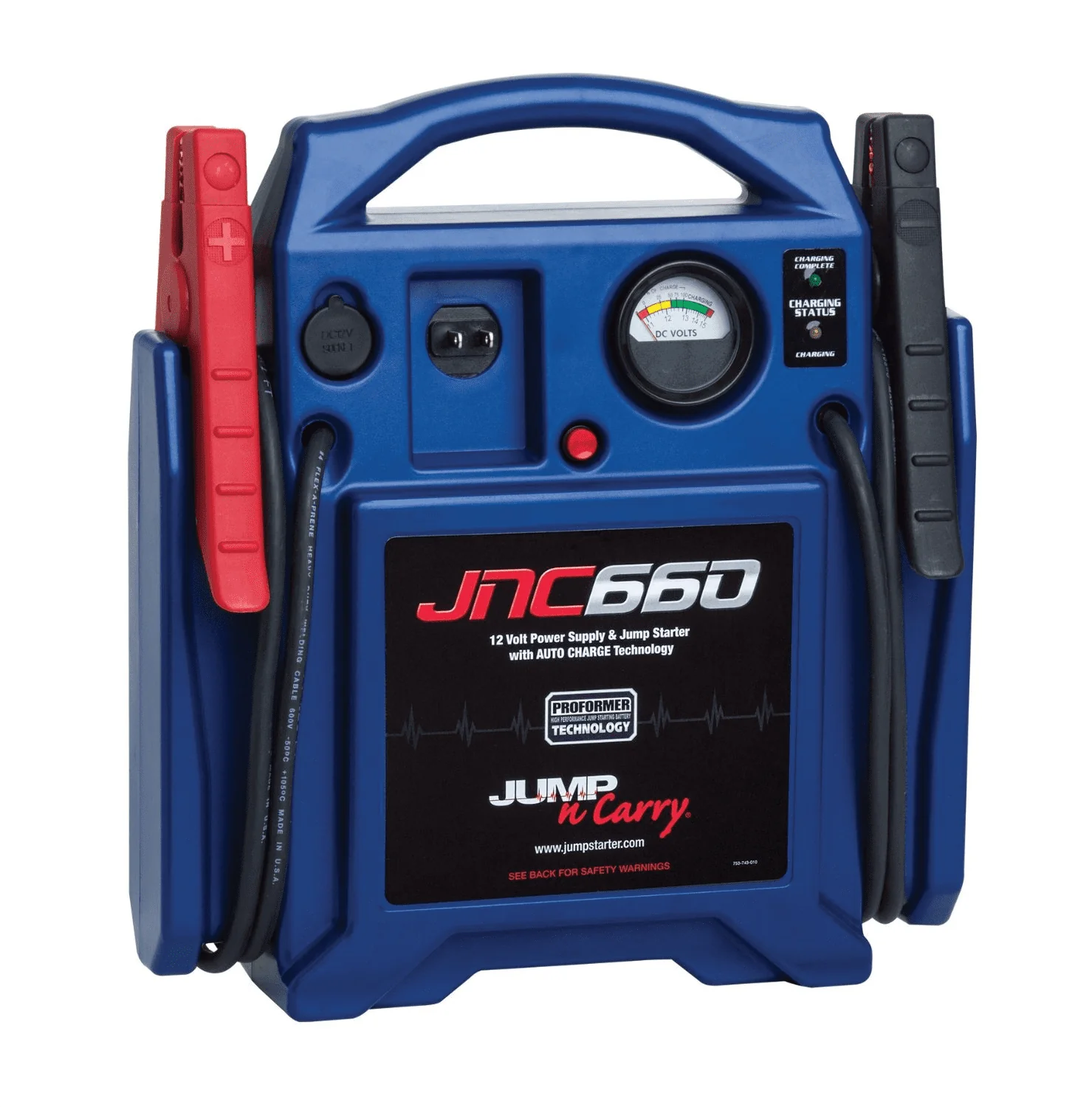 SOLAR Jump - N - Carry 12V Jump Starter 1700 Peak Amps
