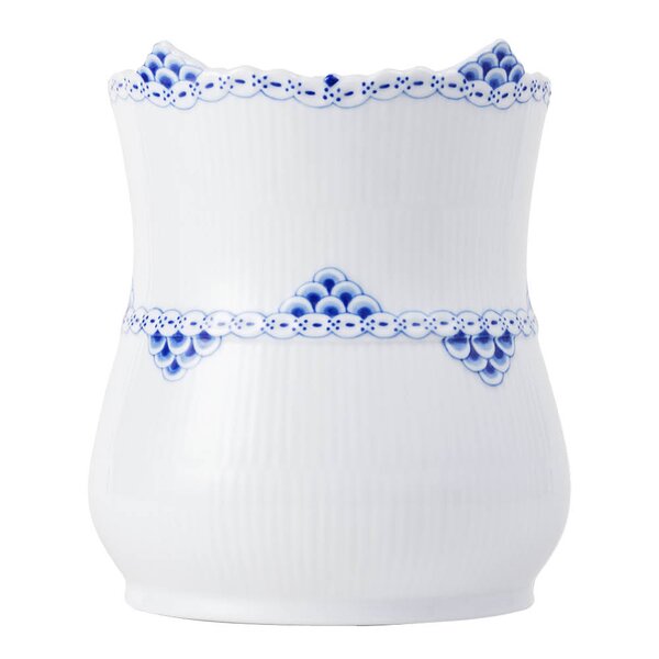 Princess vintage vase 17 cm blå/hvit