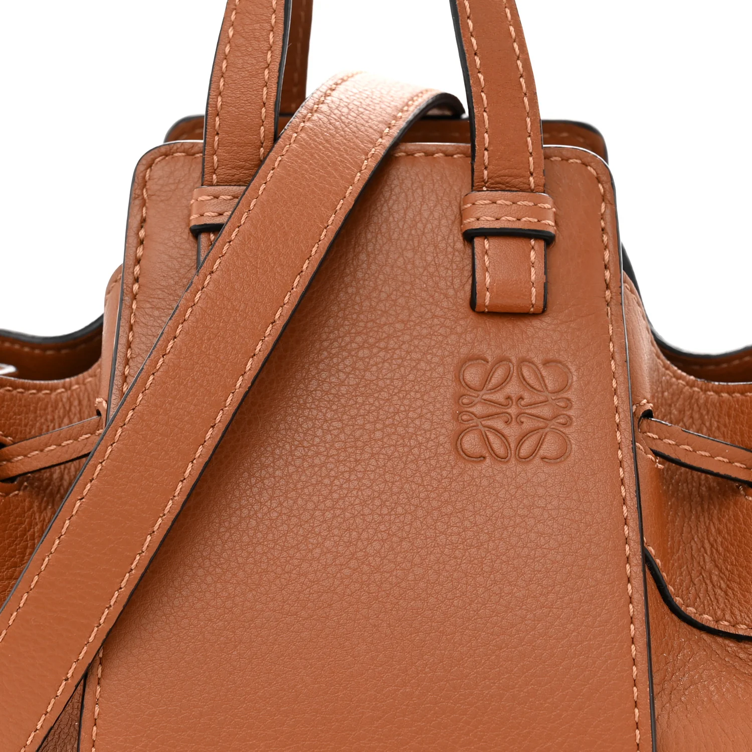 Calfskin Mini Hammock Shoulder Bag Tan