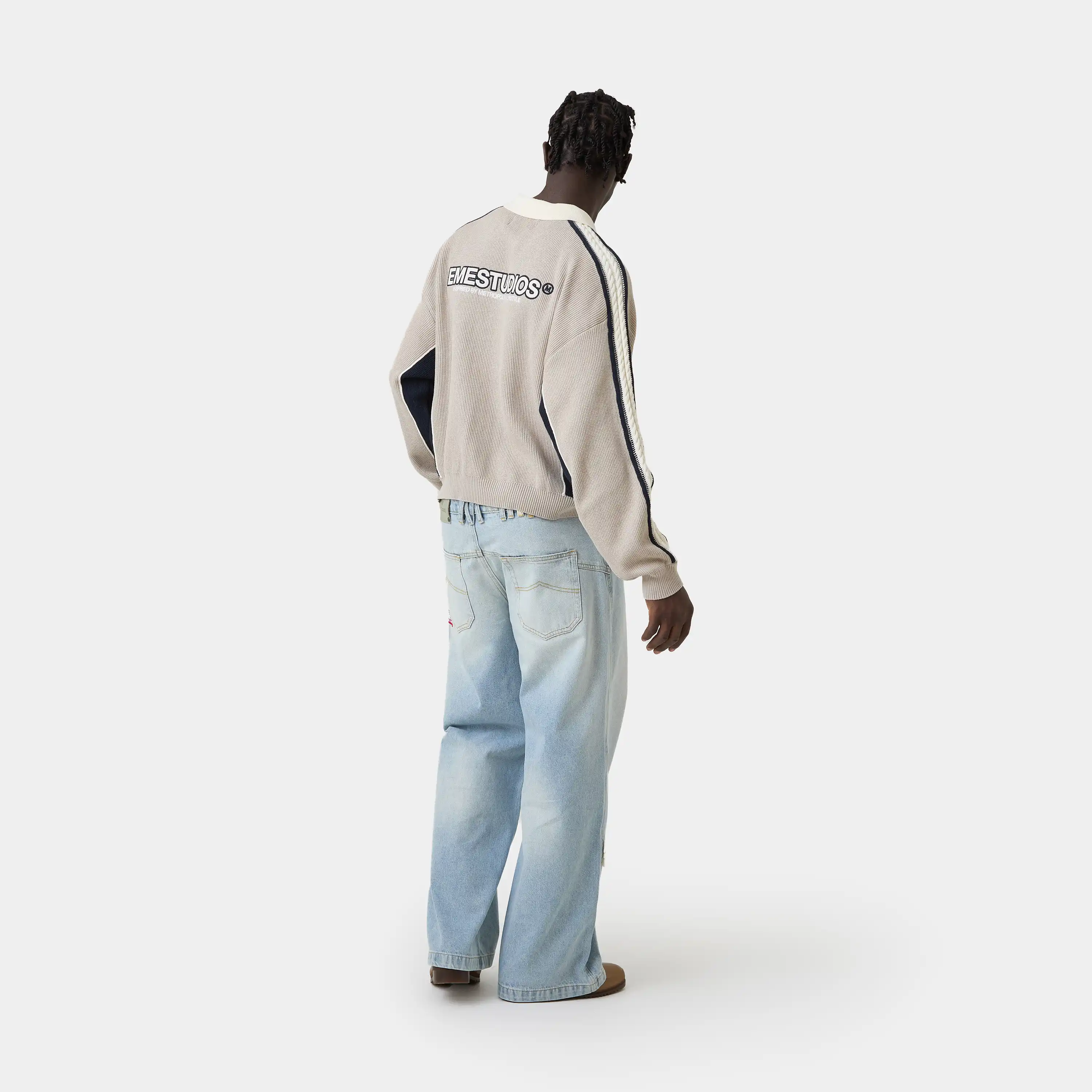Chully Off Sand Knit Polo