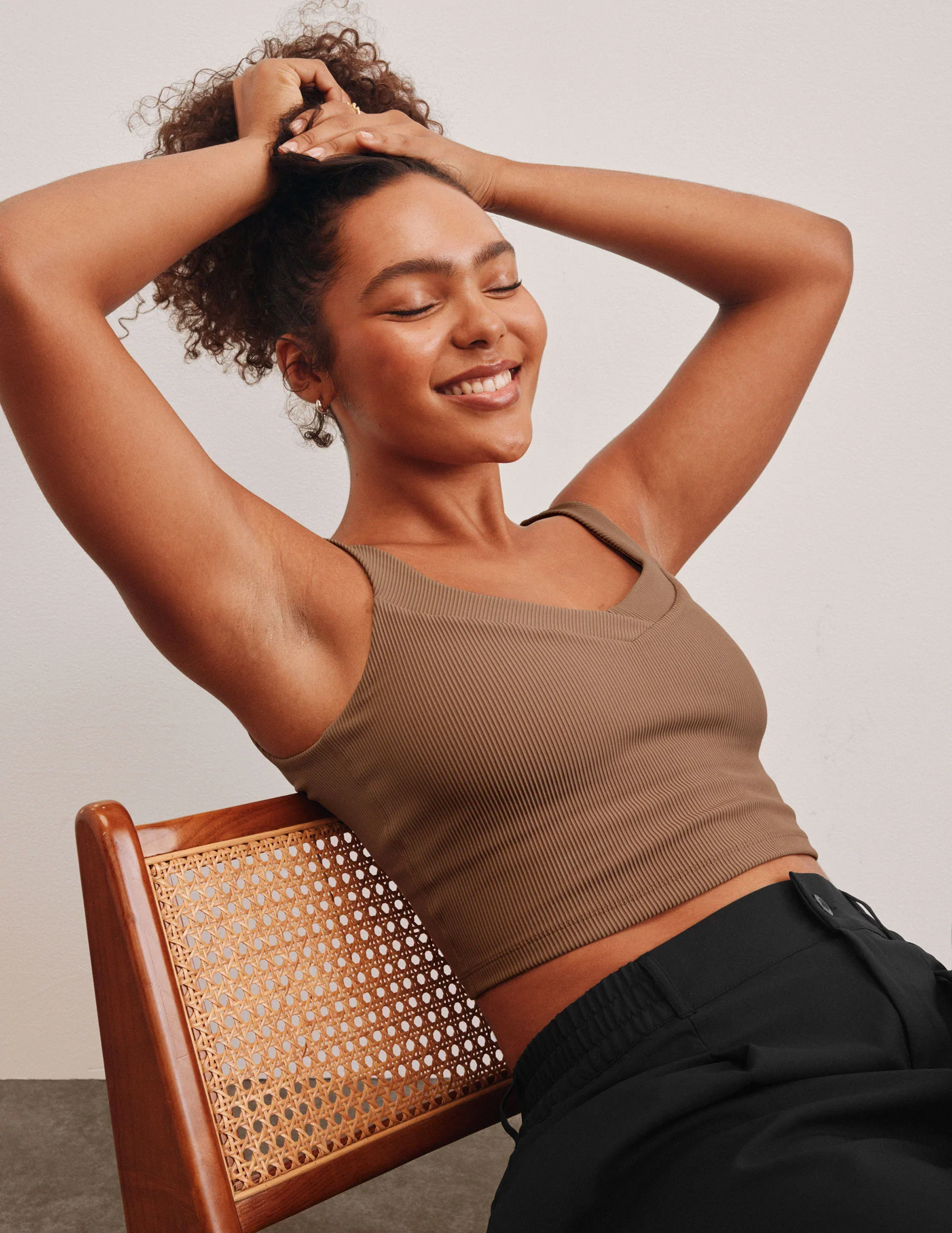 Impulse Ribbed Cropped Tank