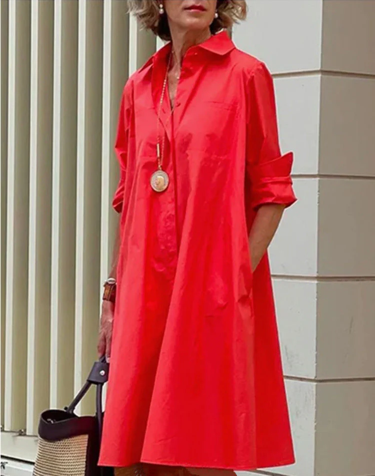 ATELIER ÉLÉGANCE | ROBE MIDI FUCHSIA POUR FEMME