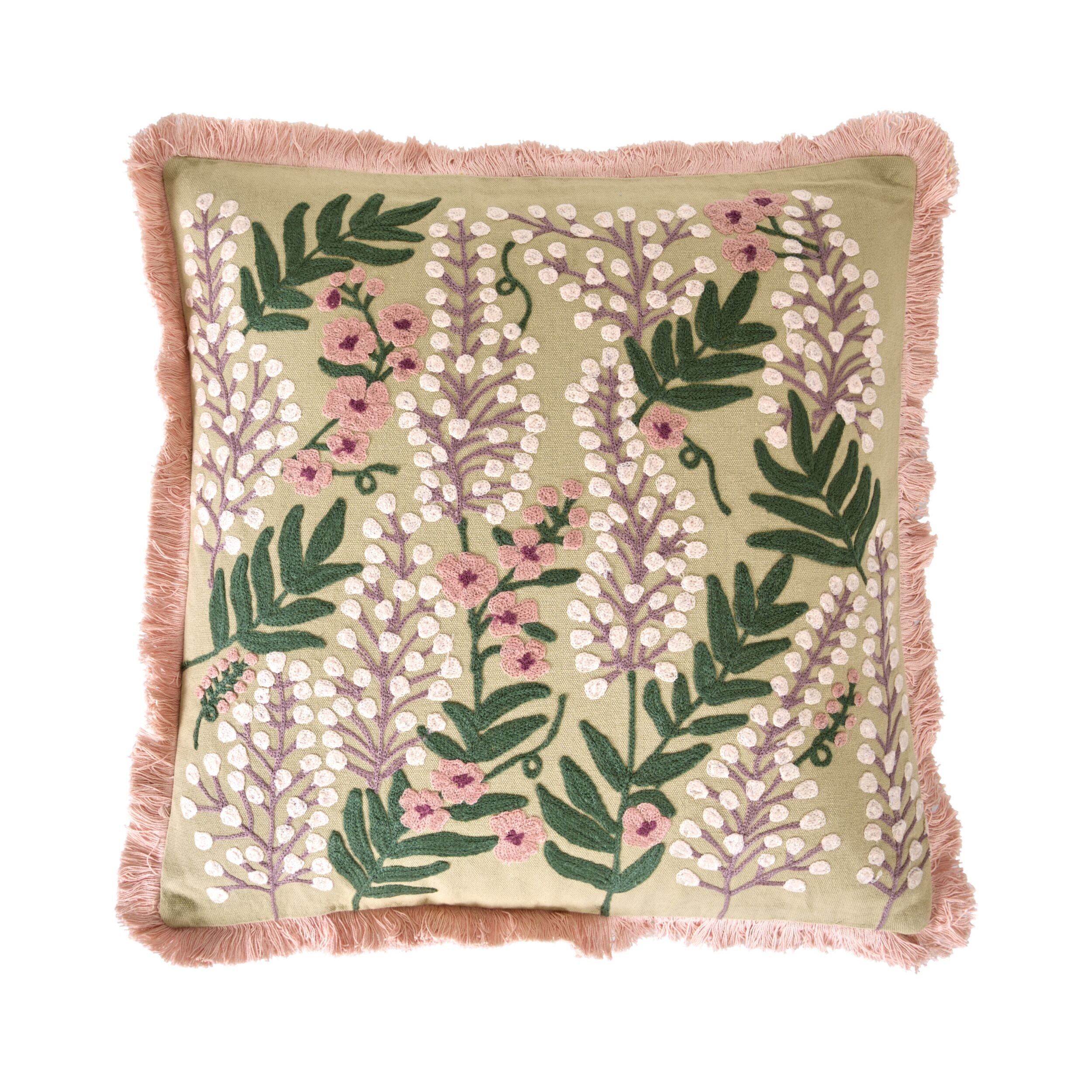 Stitch Wisteria Blush Cushion 45x45cm
