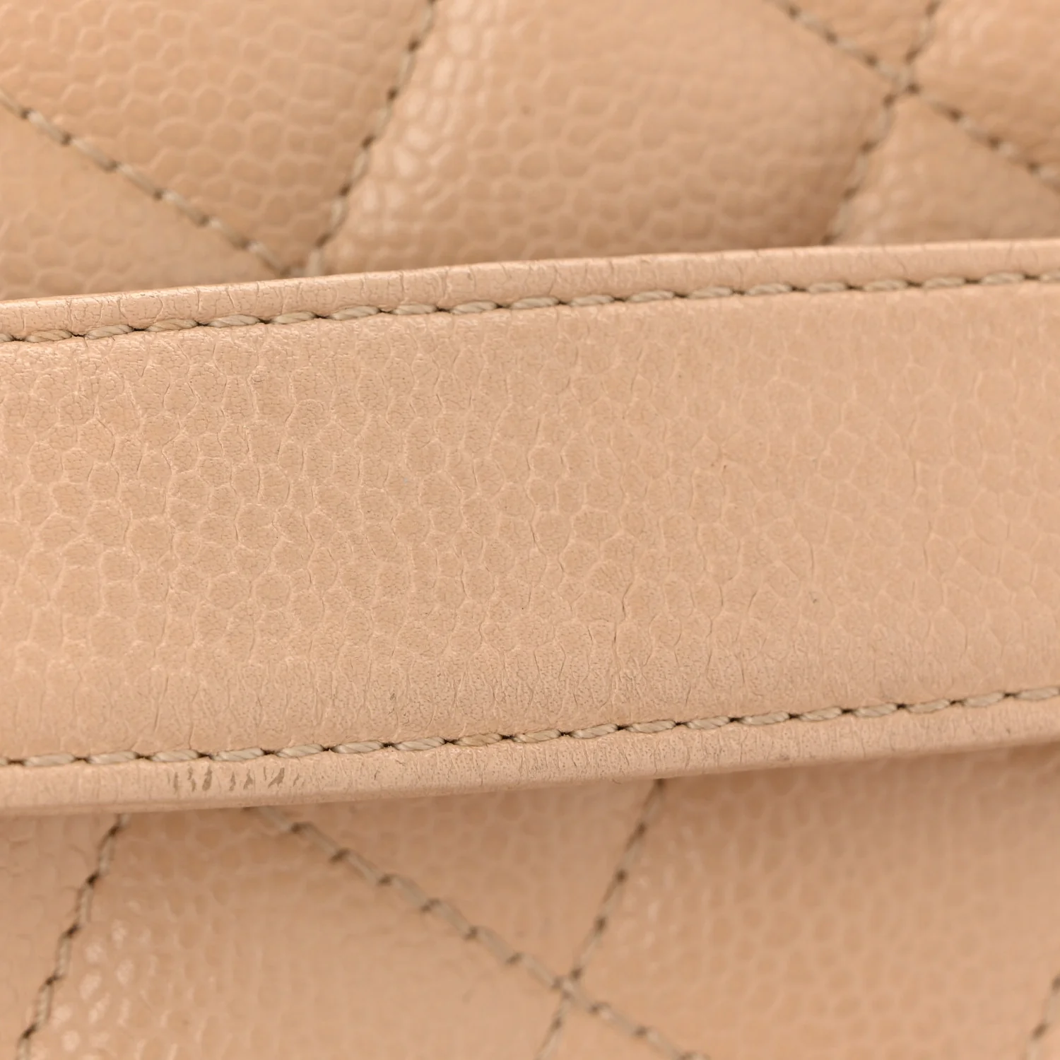 Caviar Quilted Grand Shopping Tote GST Beige Clair