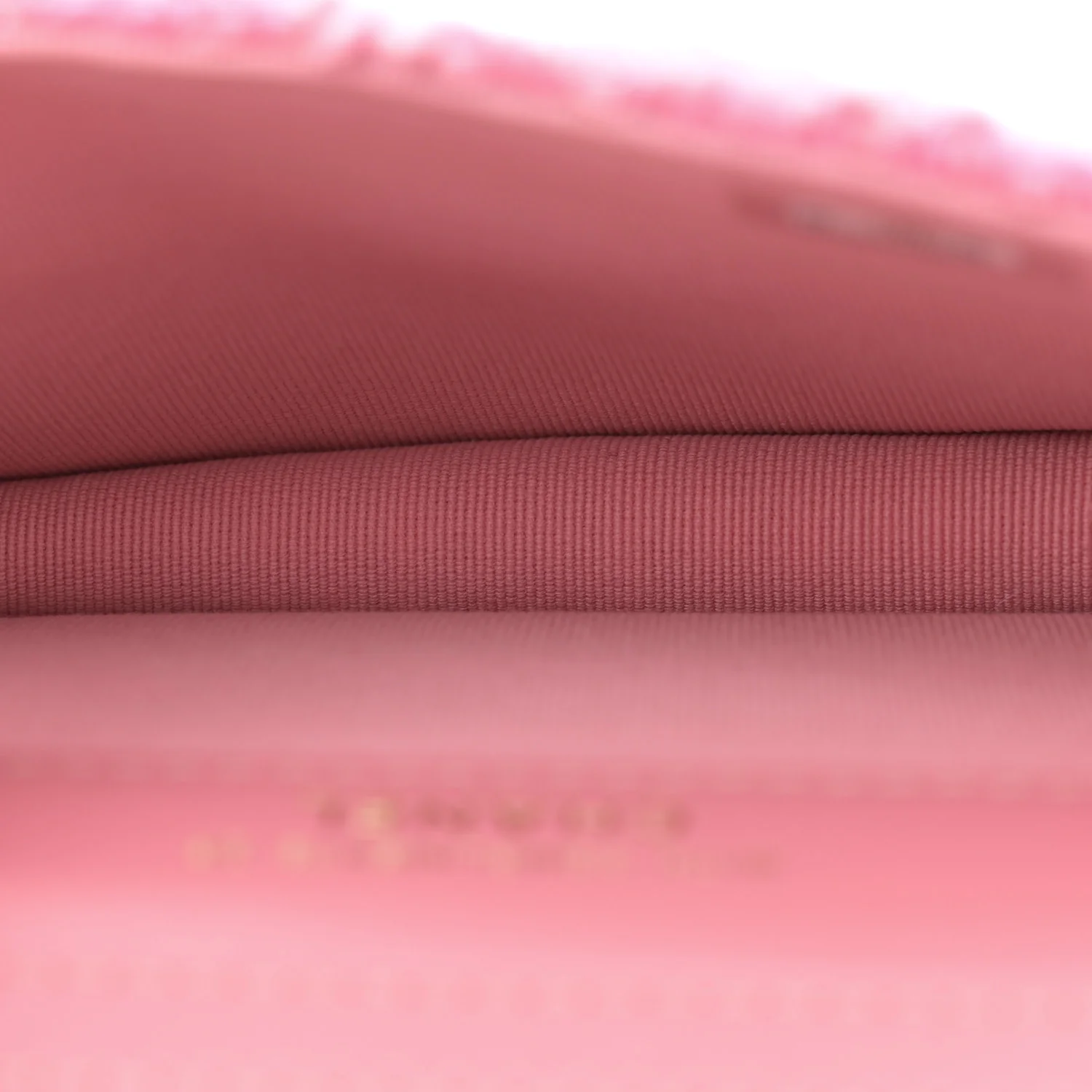Tweed Quilted Flap Chain Waist Bag Pink