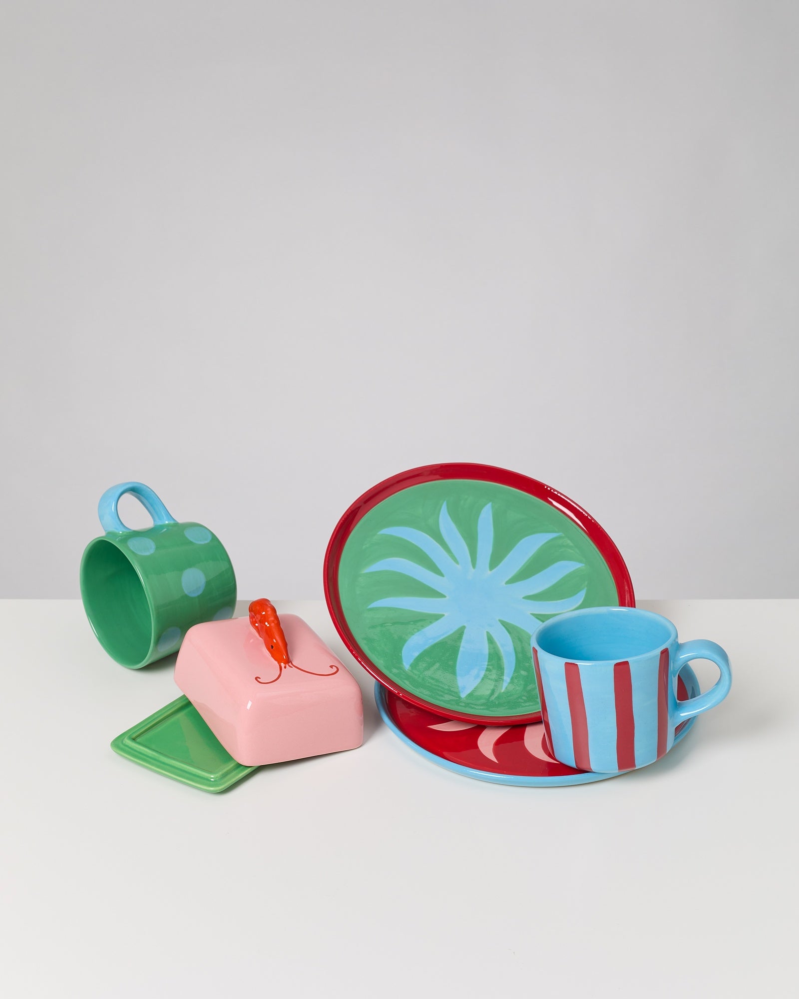 MAM X ISIS MARIA - TABLEWARE SET PALM VIBE MIX 5 PIECES