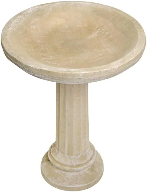 Solid Rock Stoneworks 2 Piece Collanade Birdbath - 26
