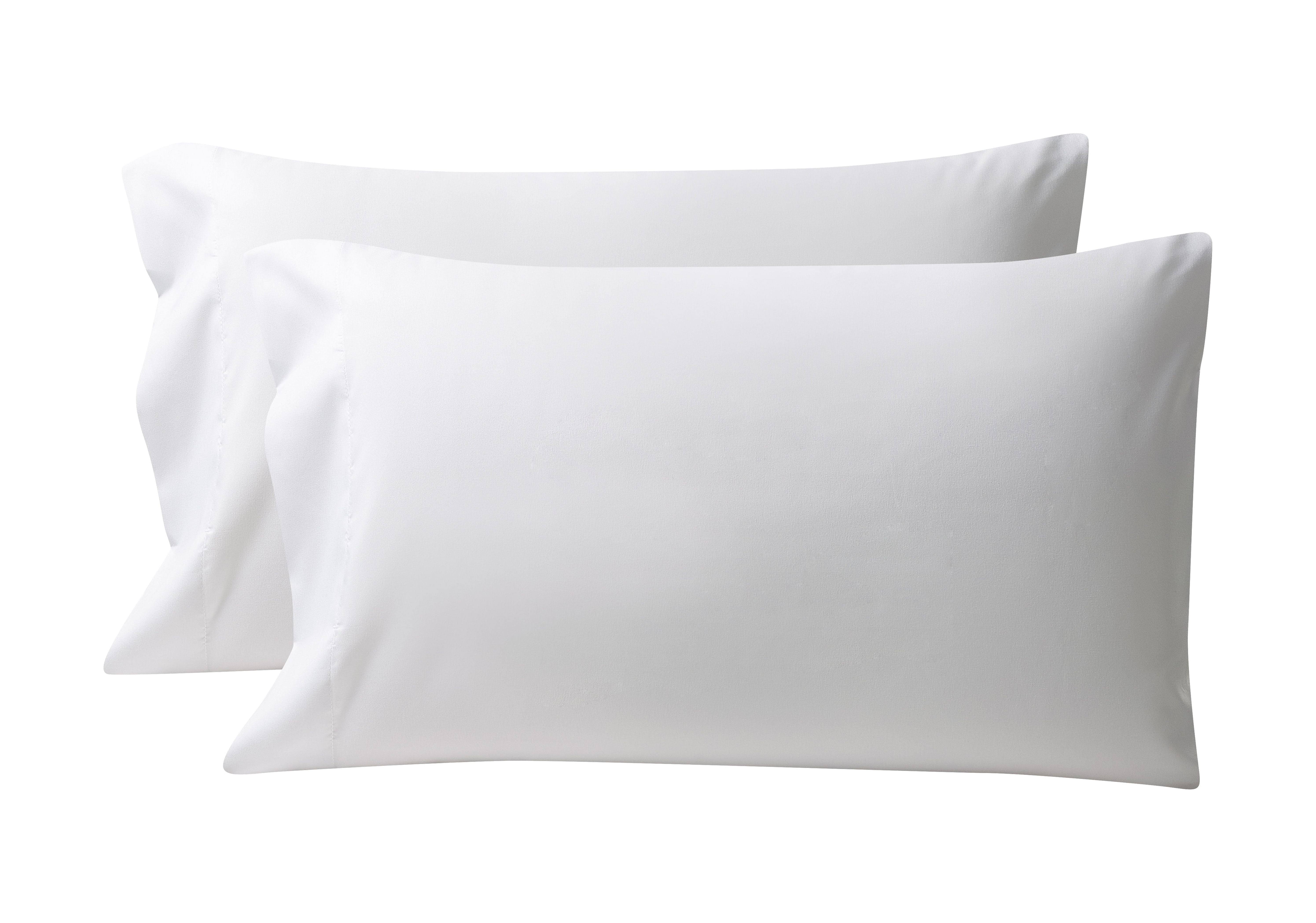 Mainstays Microfiber Pillowcase Set, Size: King Pillowcase, White