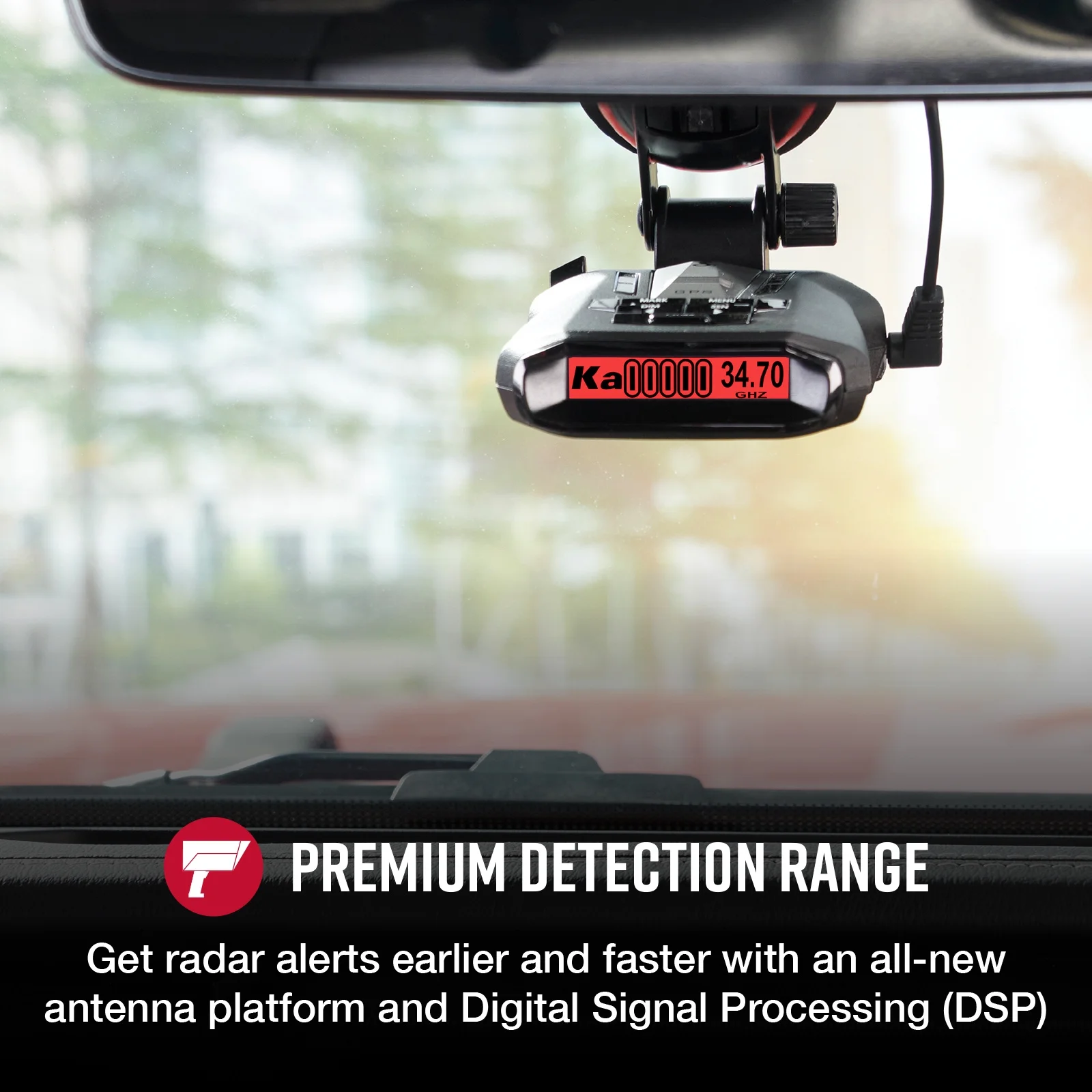 RAD 700i Laser Radar Detector Premium Detection Range, AutoLearn Intelligence, Advanced Filtering, Apple CarPlay Android Auto, Front Rear Detection - Image 4