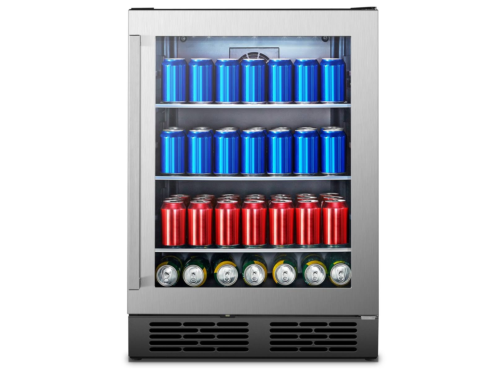 Hisense 140-Can 5.4 Cu. ft. Stainless Steel Cooler Wine + Beverage HBC54D6AS