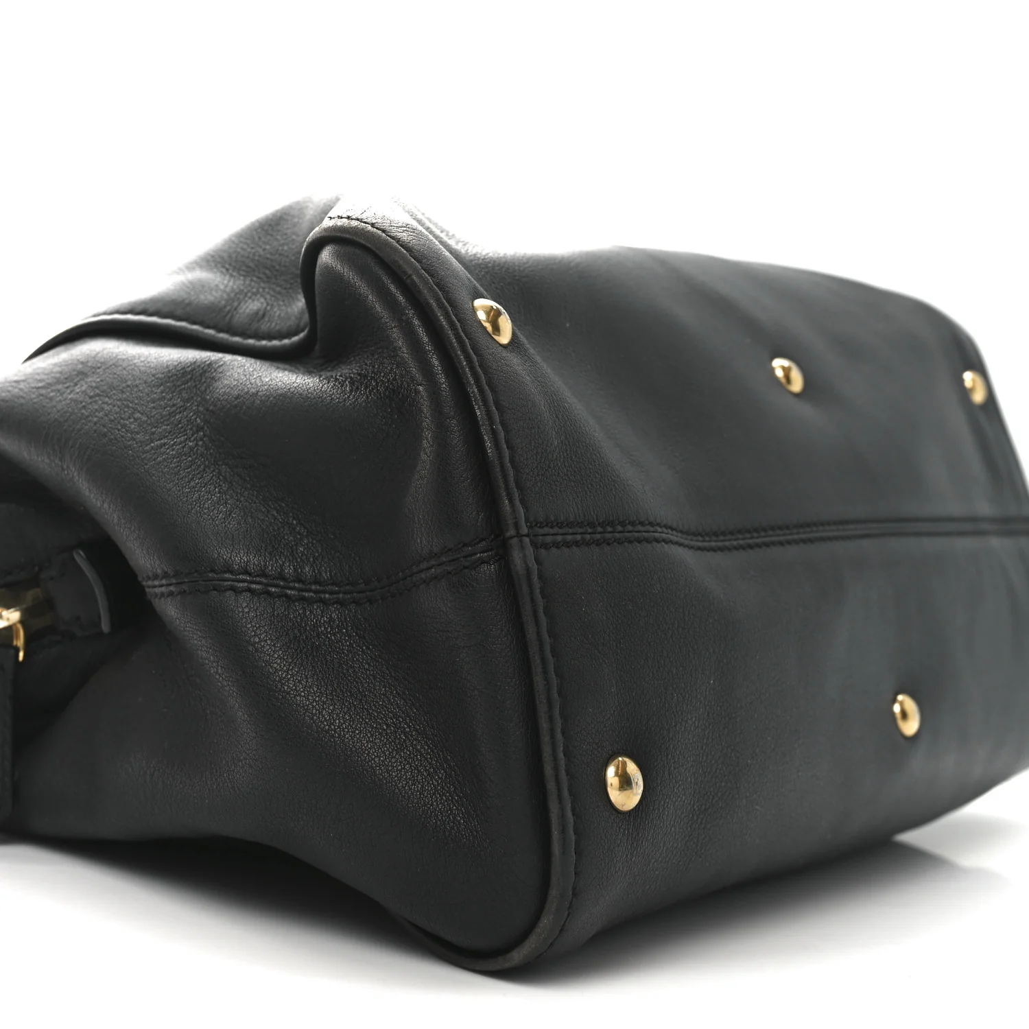 Vitello Dolce Marmol Large Chameleon Tote Black
