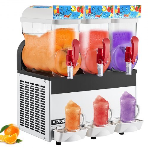 Commerci?le 3-Tanks Bevroren Drank Slush Slushy Maker 45L Capaciteit