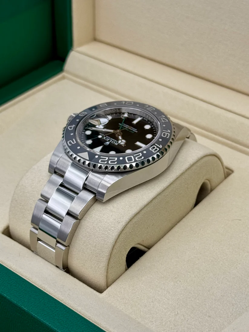 [Super Clone]RLX GMT-Master II Black Grey Bezel Oyster Bracelet 