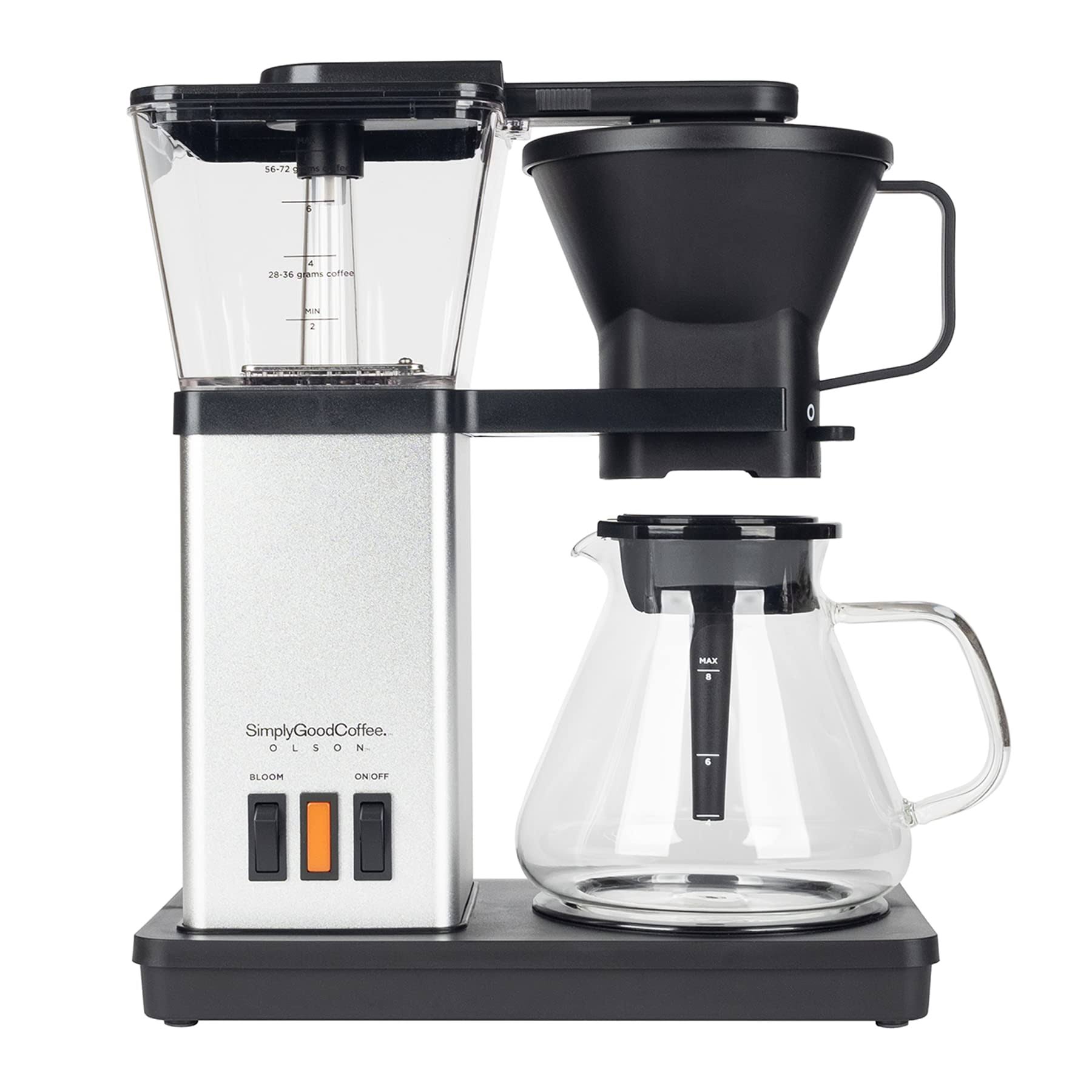 Simply Good Coffee - Olson Coffee Brewer, 8 Cup Coffee Brewer, Perfect Coffee Every Time