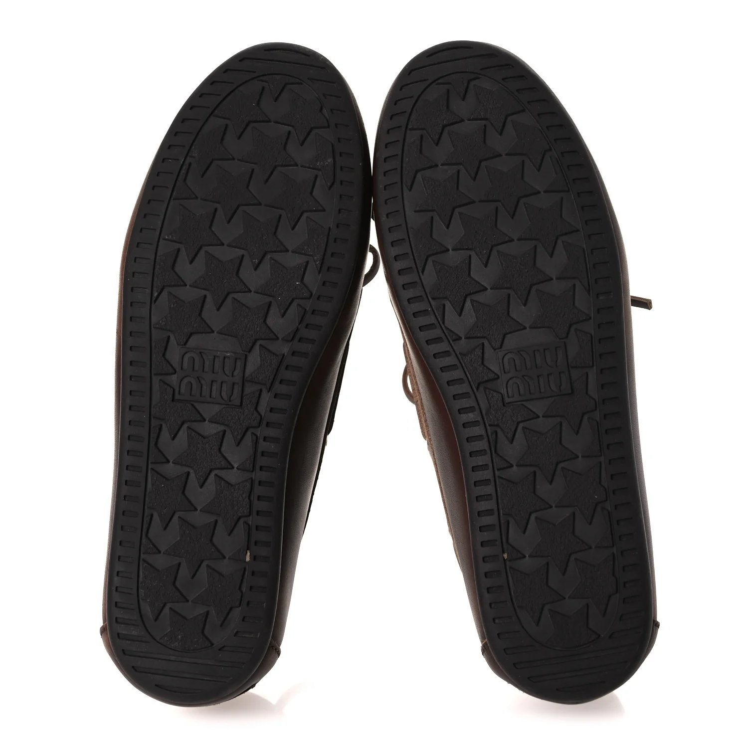 Vitello Deco Boat Loafers 38 Sienna