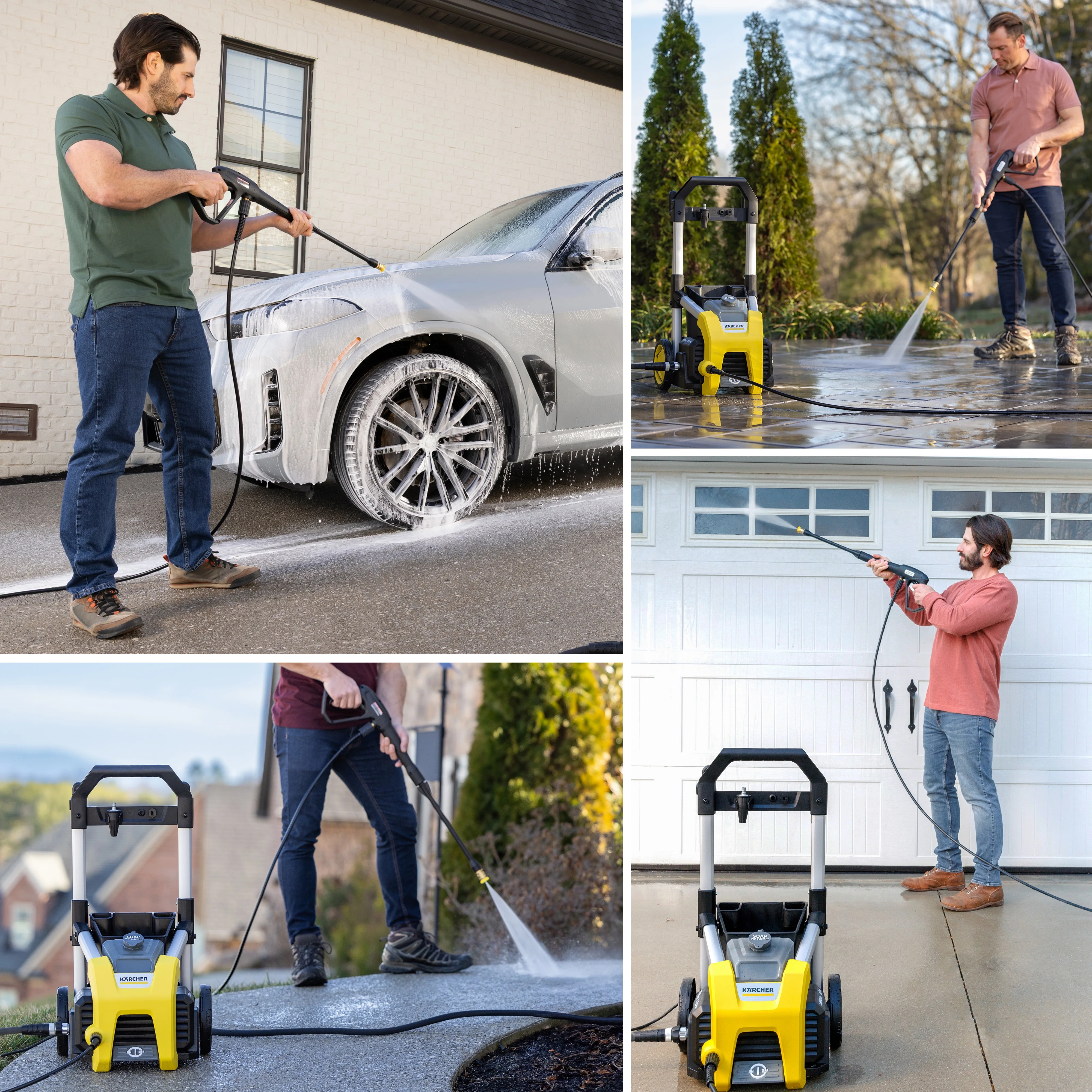 Pressure Washer K1700, CETA Certified, 3 Spray Nozzles, Detergent Tank, For Cars, Driveways, Siding, Patios, 1.2 max. GPM - Image 5