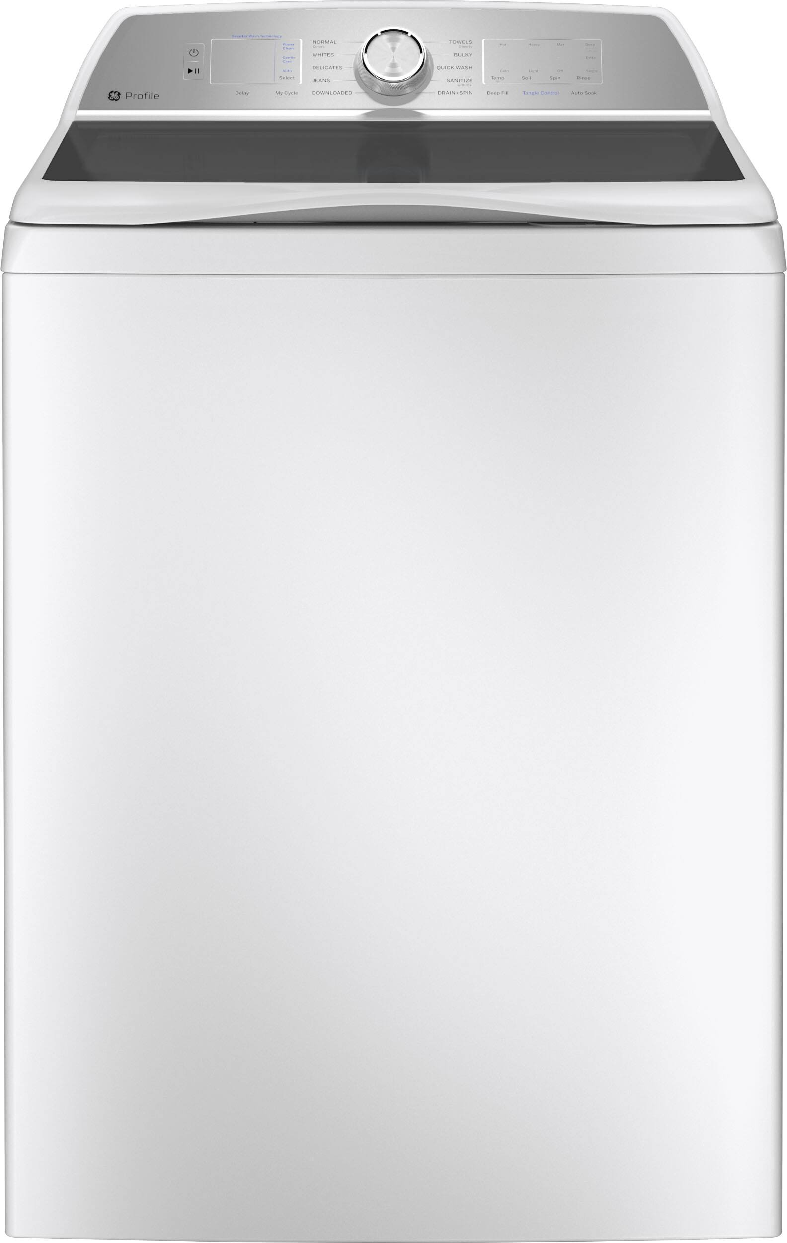 GE Profile 5.0 Cu. ft. Top Load Washer with Smarter Wash Technology & FlexDispense, White