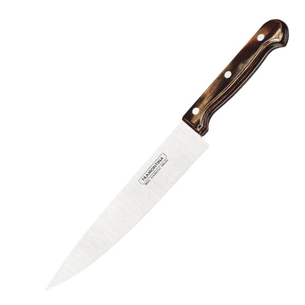 Kokkekniv 20 cm mørkebrun