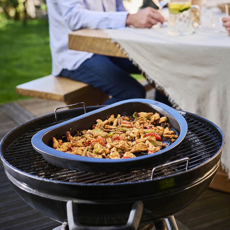 Grill2Table ildfast form halvmåne 43 cm svart
