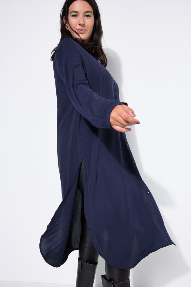 Long Sleeve Viscose Shirt Dress