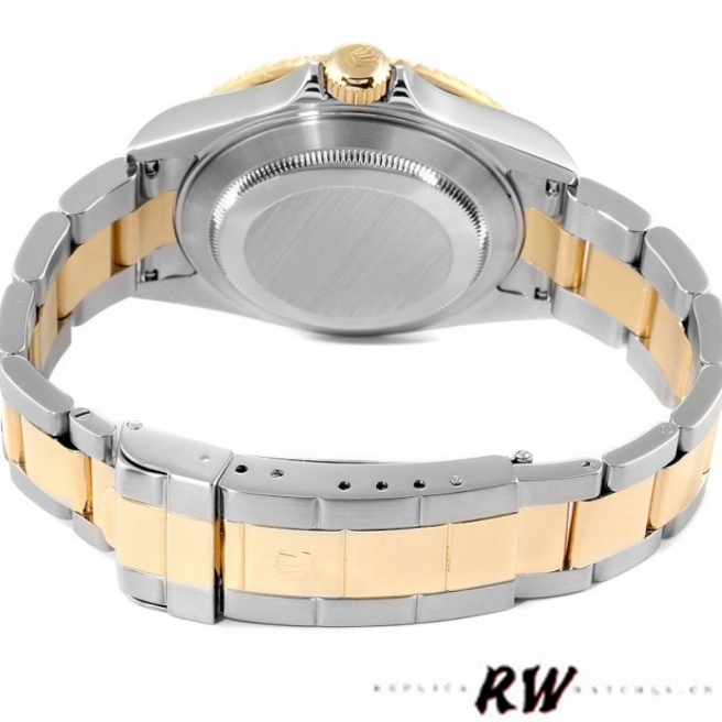 Rolex Submariner 16613 Steel Gold Diamond Sapphire Serti Dial 40mm Mens Replica Watch
