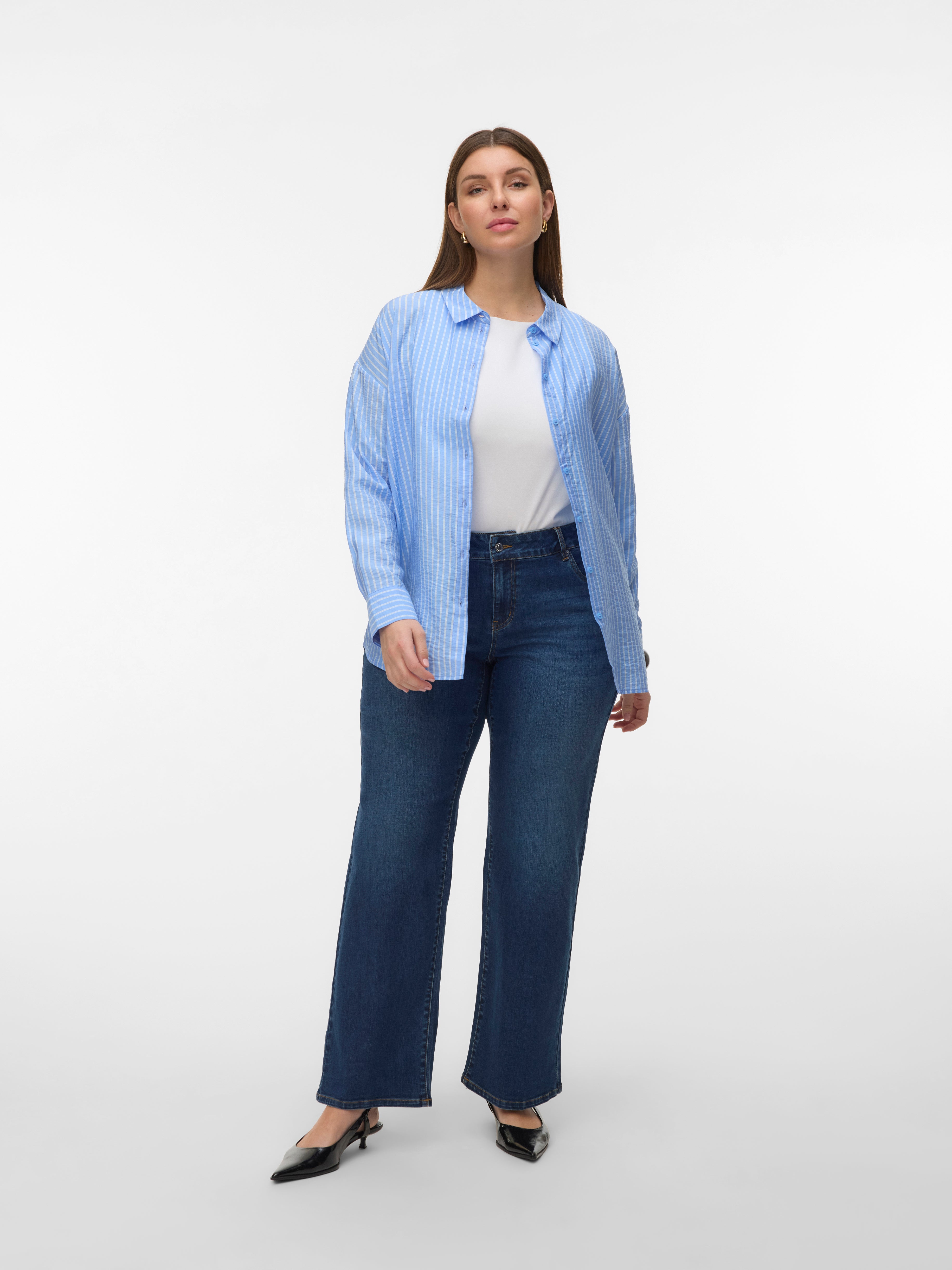 VERO MODA® VMCSTELLASTRETCH Mid rise Wide Leg Fit Jeans
