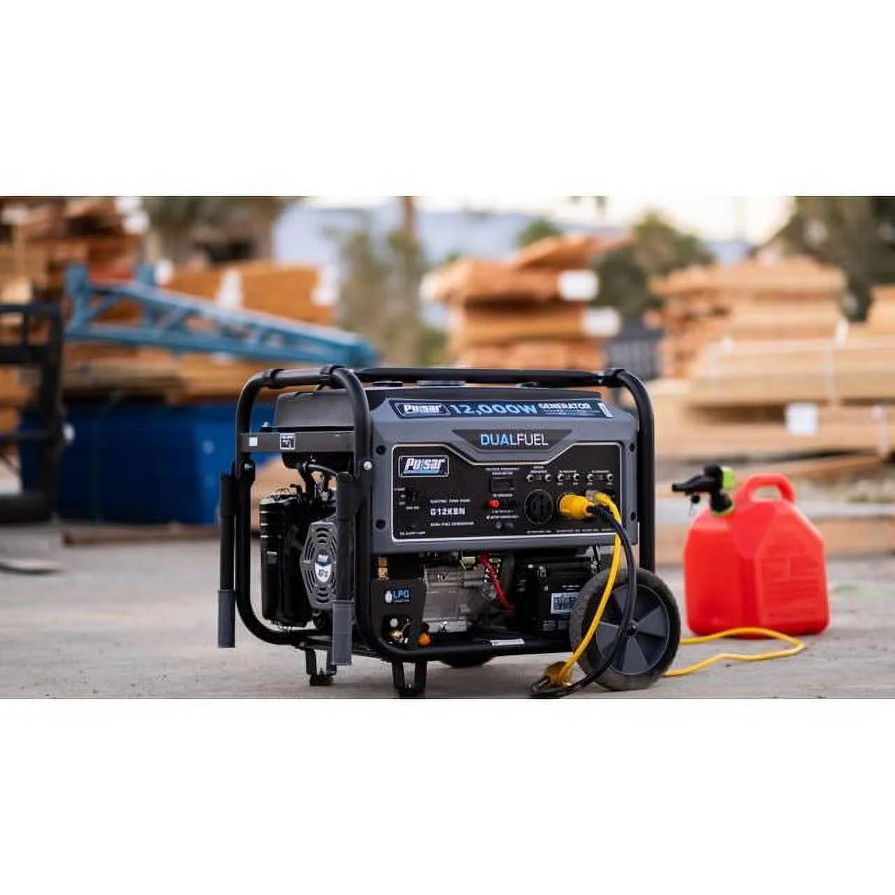 12,000W Dual Fuel Portable Generator in Space Gray with Electric Start, G12KBN(12000 W) - Image 8