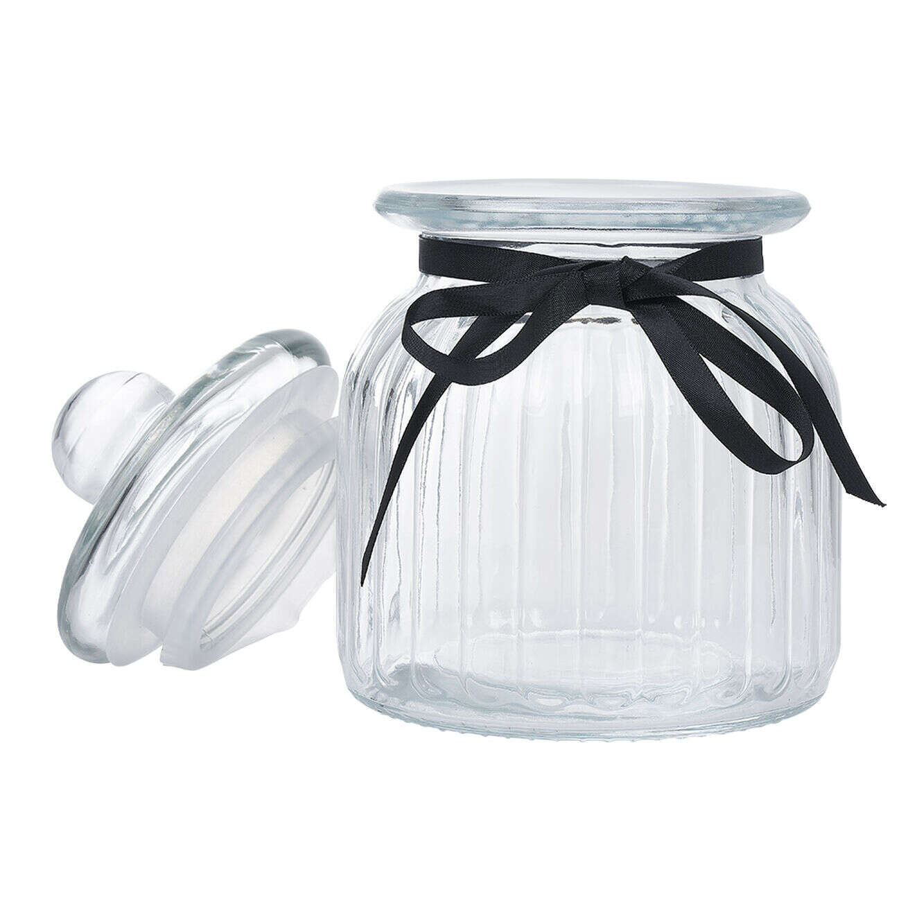 Bonbonnière en verre transparent 1,6L