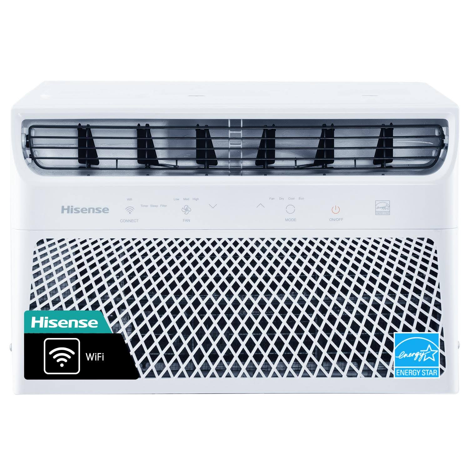 Hisense 350-sq ft Window Air Conditioner with Remote (115-Volt, 8000-BTU) Wi-Fi Enabled in White | AW0823CW1W