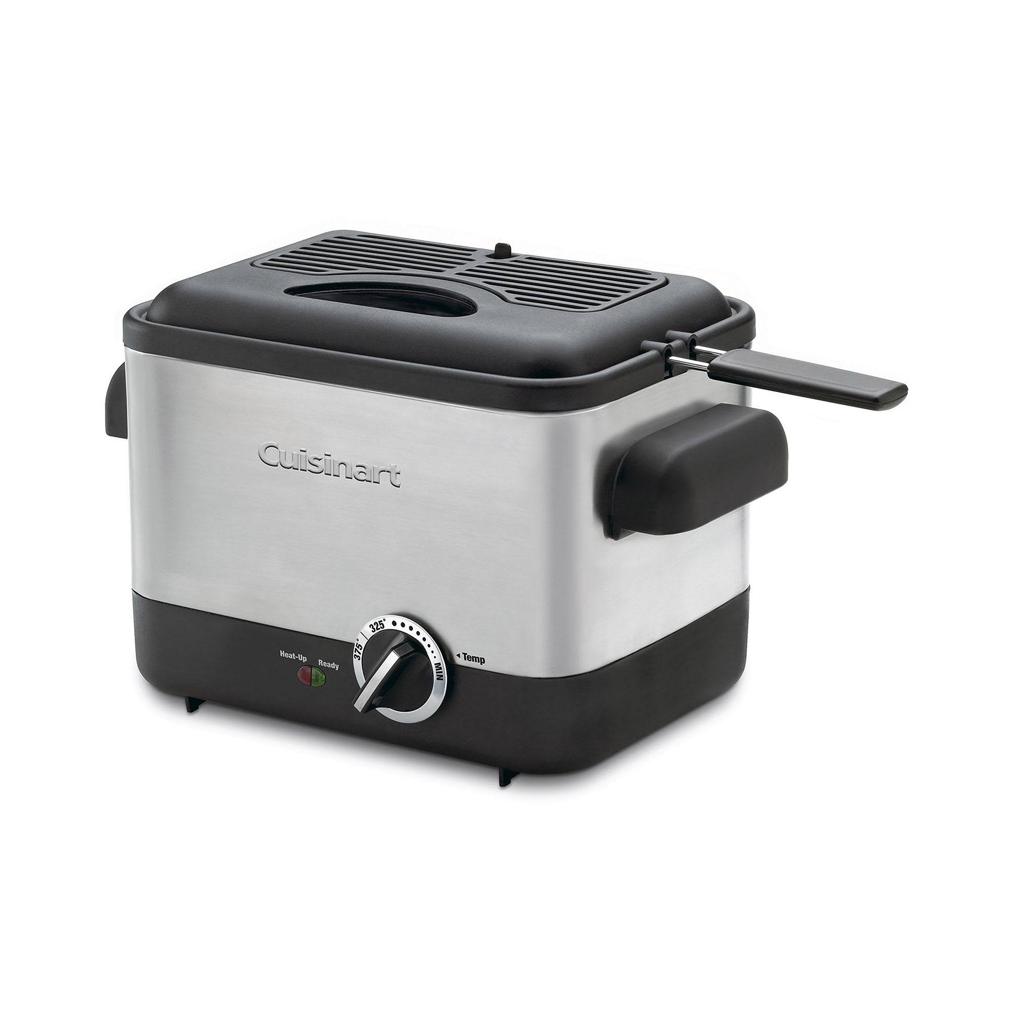 Cuisinart Cdf-100 1000-Watt Compact Stainless Steel Deep Fryer