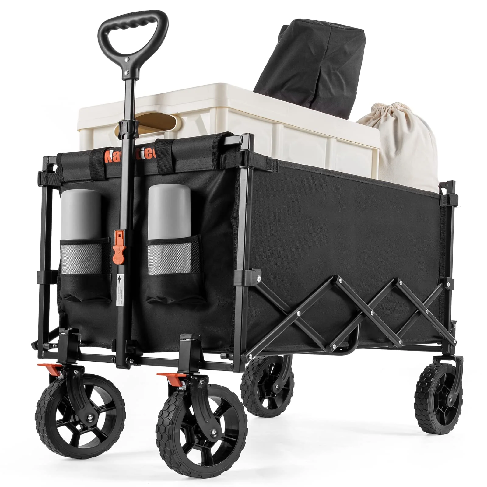Navatiee Wagon Cart Heavy Duty Foldable. Collapsible Wagon