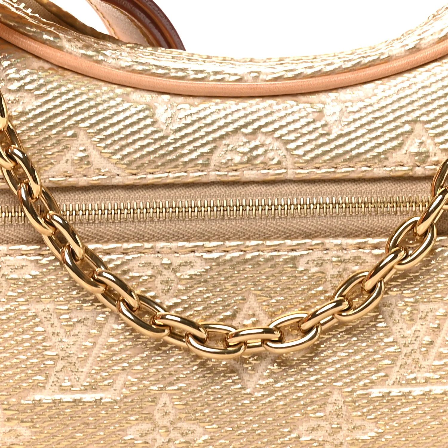 Monogram Jacquard Loop Gold