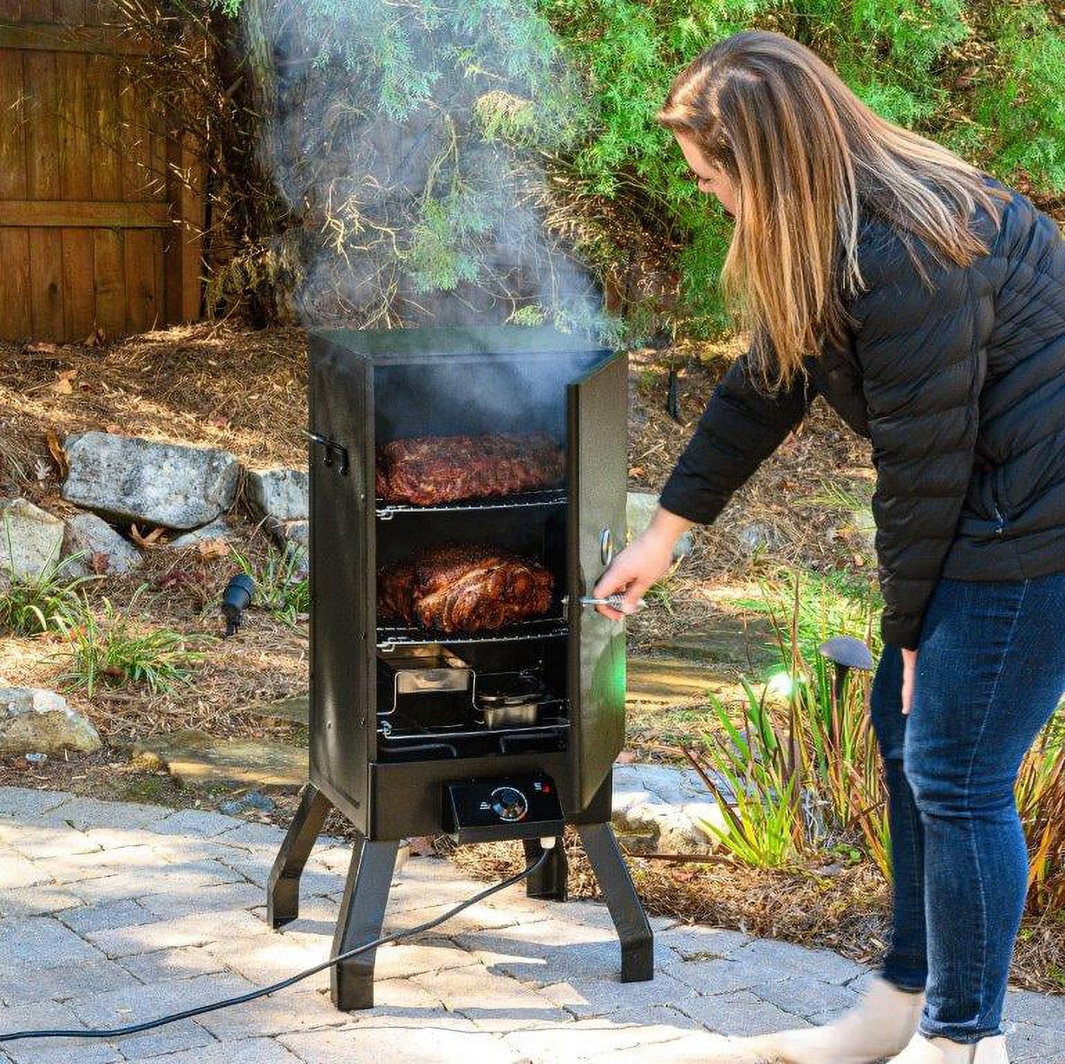 Analog Electric Smoker in Black Image 6