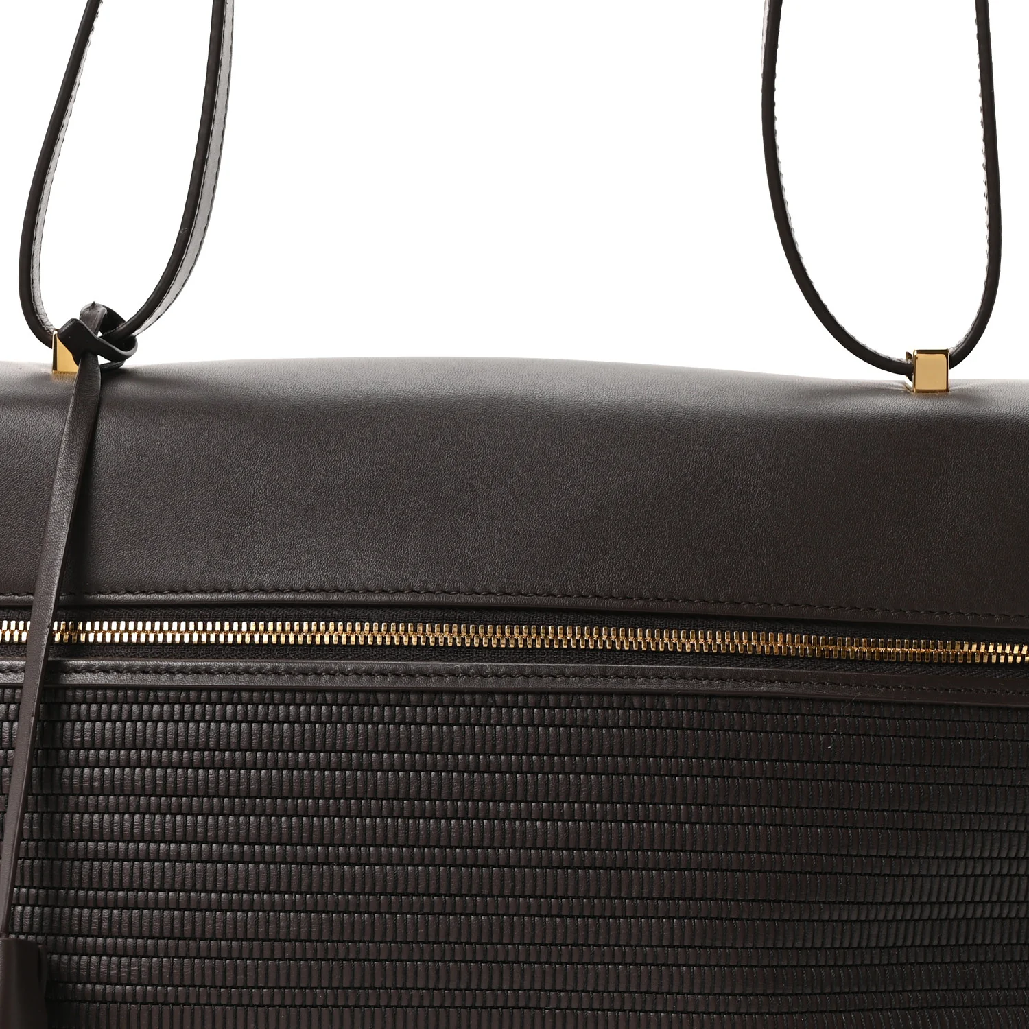 Ox Calfskin Woven Extra Bag L27  Colour Pecora Nera