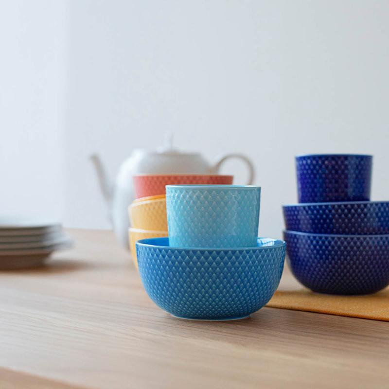 Rhombe Color skål 13 cm mørk blå
