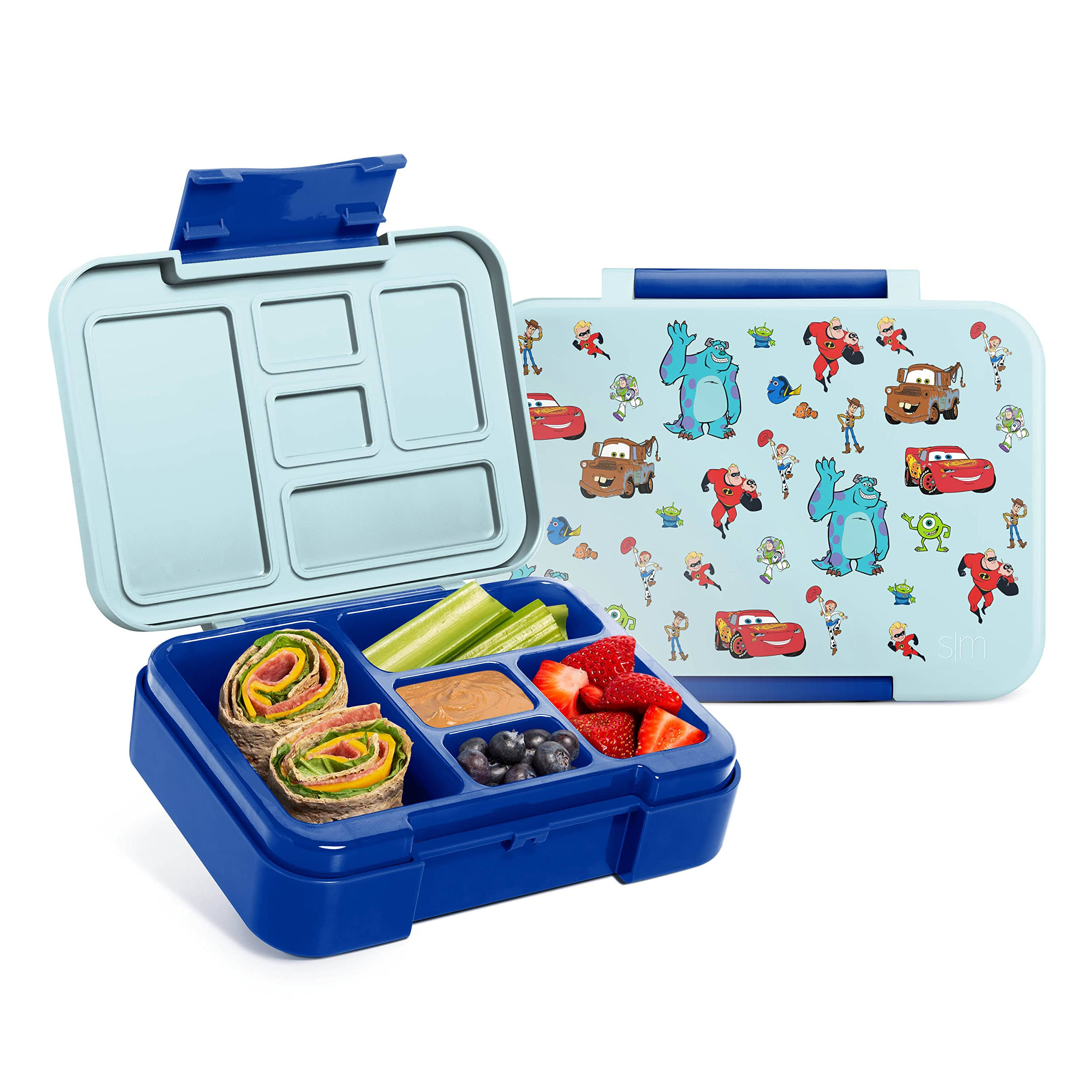 Simple Modern Disney Pixar Bento Lunch Box for Kids | BPA Free, Leakproof, Dishwasher Safe | Lunch Container for Boys, Toddlers | Porter Collection