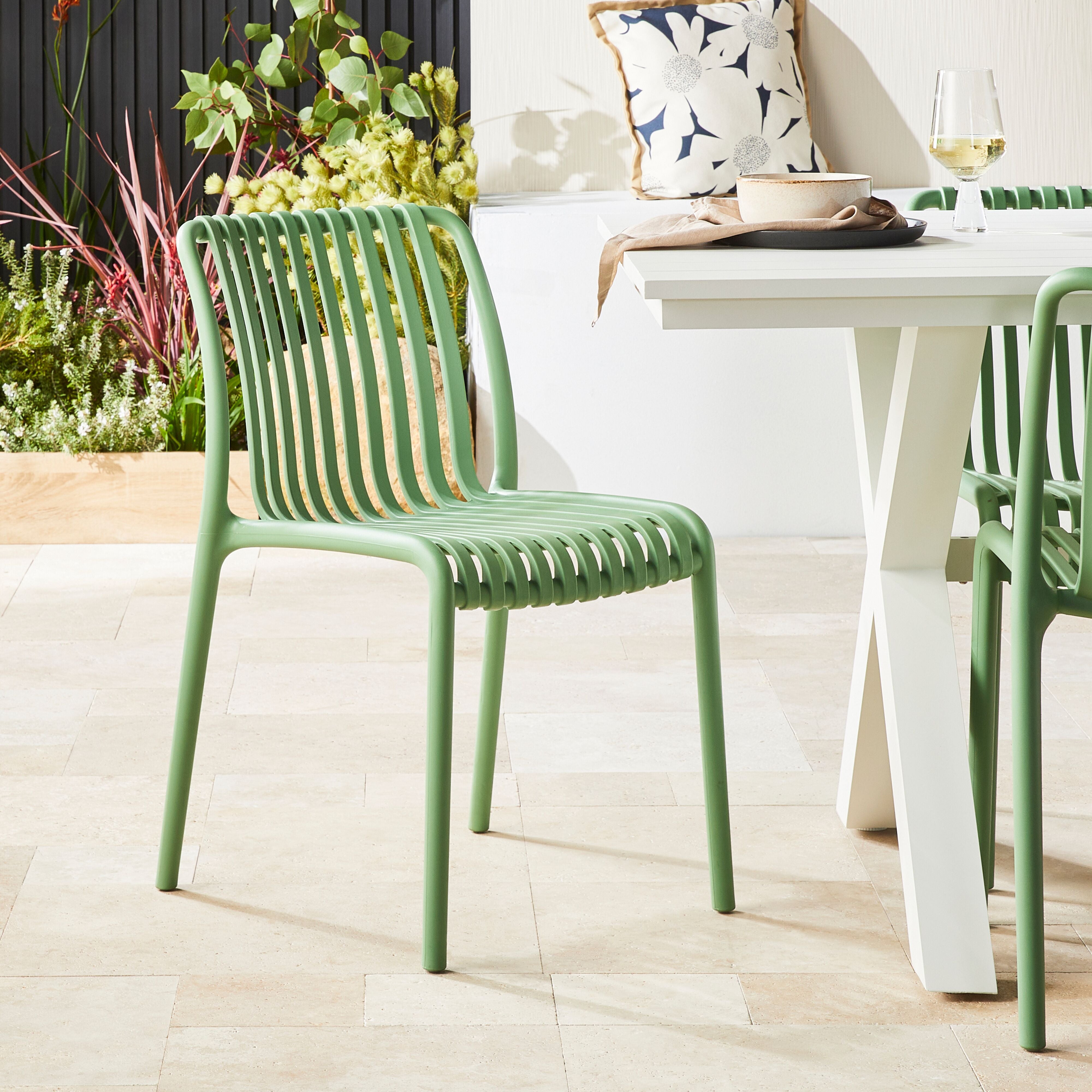 Jesi Dining Chair Leaf Green