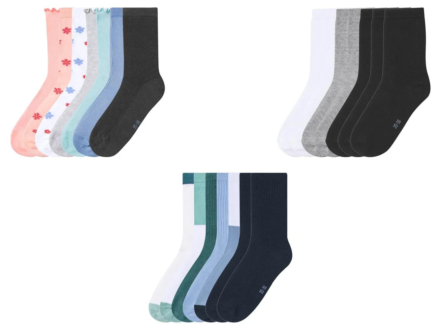 Esmara Kids Lot de 7 paires de chaussettes enfant