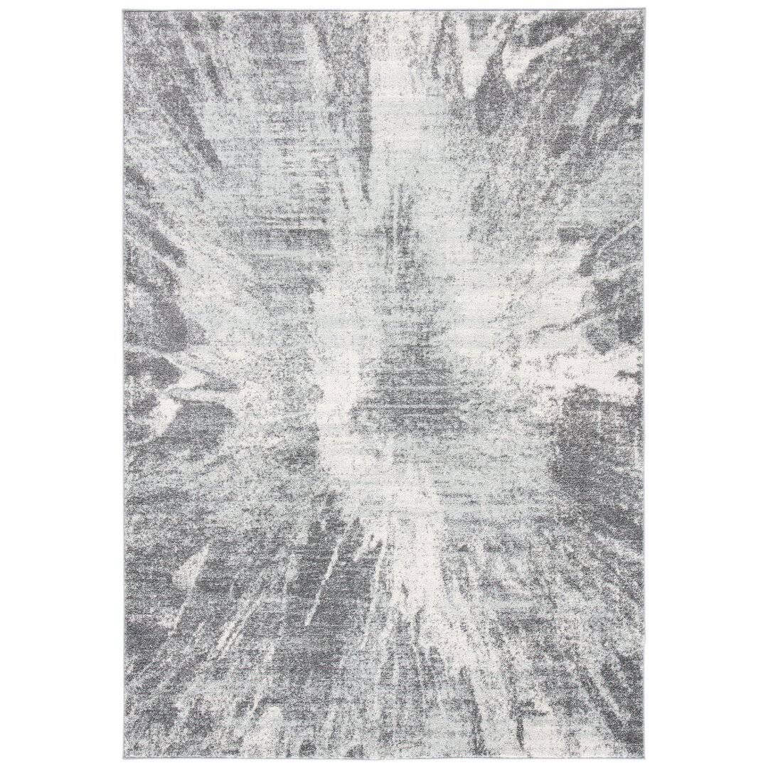 Ivory/Gray Area Rug 17 Stories Rug Size: Rectangle 53x22 x 76x22