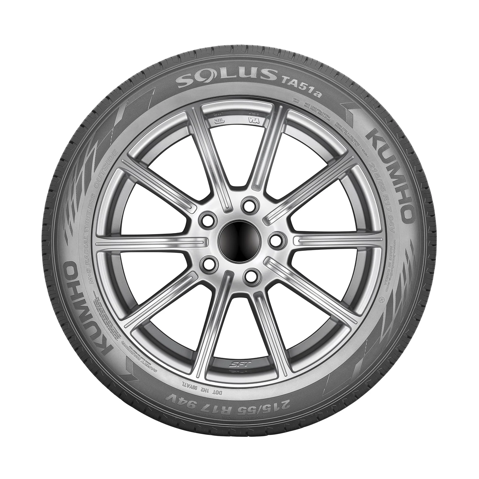 Kumho Solus Ta51a All-Season 195/65R15 91T Passenger Tire