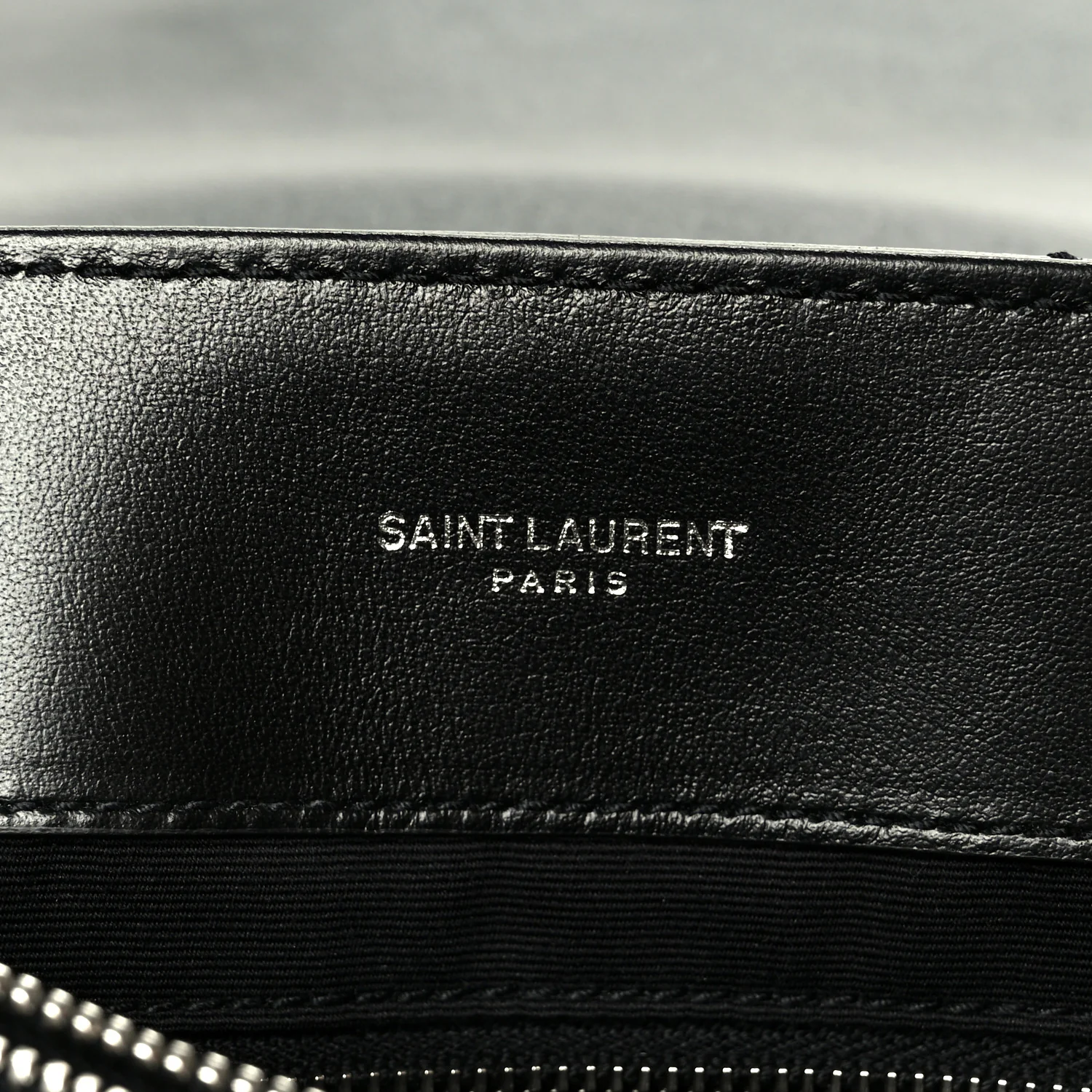 Calfskin Y Quilted Monogram Medium Loulou Chain Satchel Black