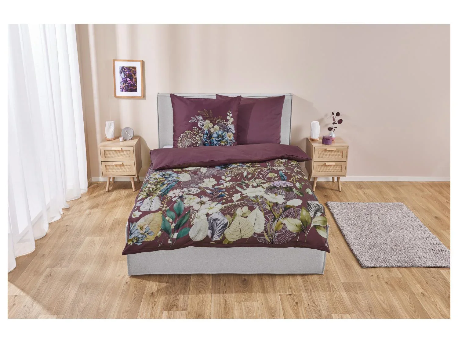 LIVARNO home Parure de lit en satin, 240 x 220 cm