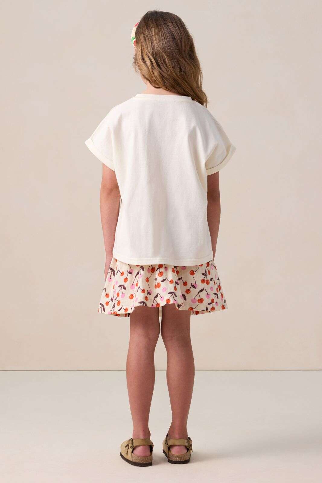 Wit T-shirt met artwork