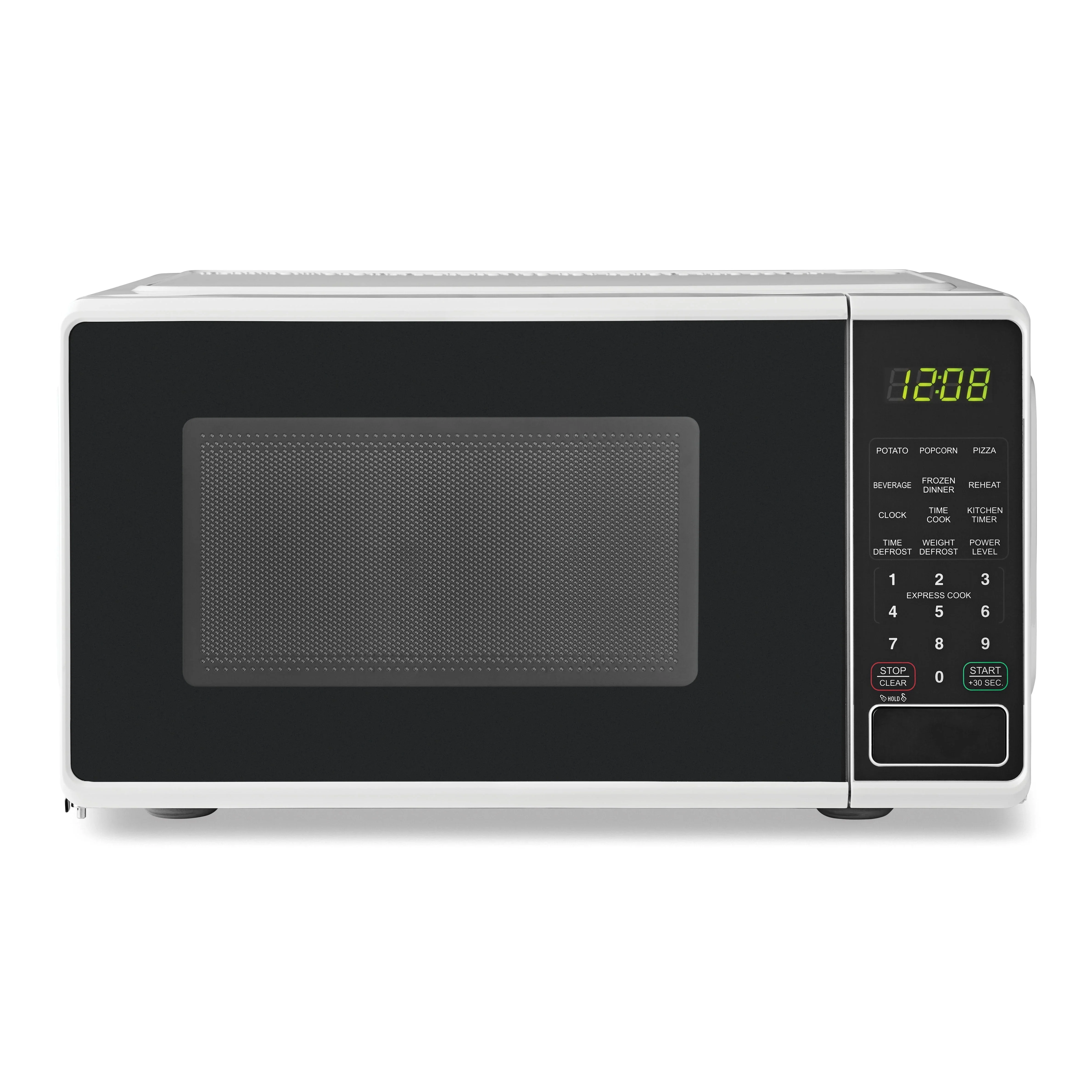 Mainstays 0.7 cu. ft. Countertop Microwave Oven, 700 Watts, White, New
