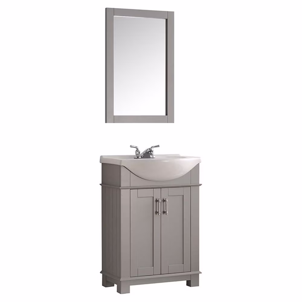 Hartford 24" White Traditional Bathroom Vanity(White) - Image 7