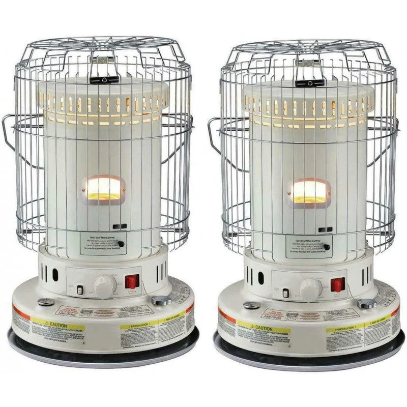 2025 2-Units Portable Indoor Kerosene Heater, 23,800-BTU Convection Space Heaters