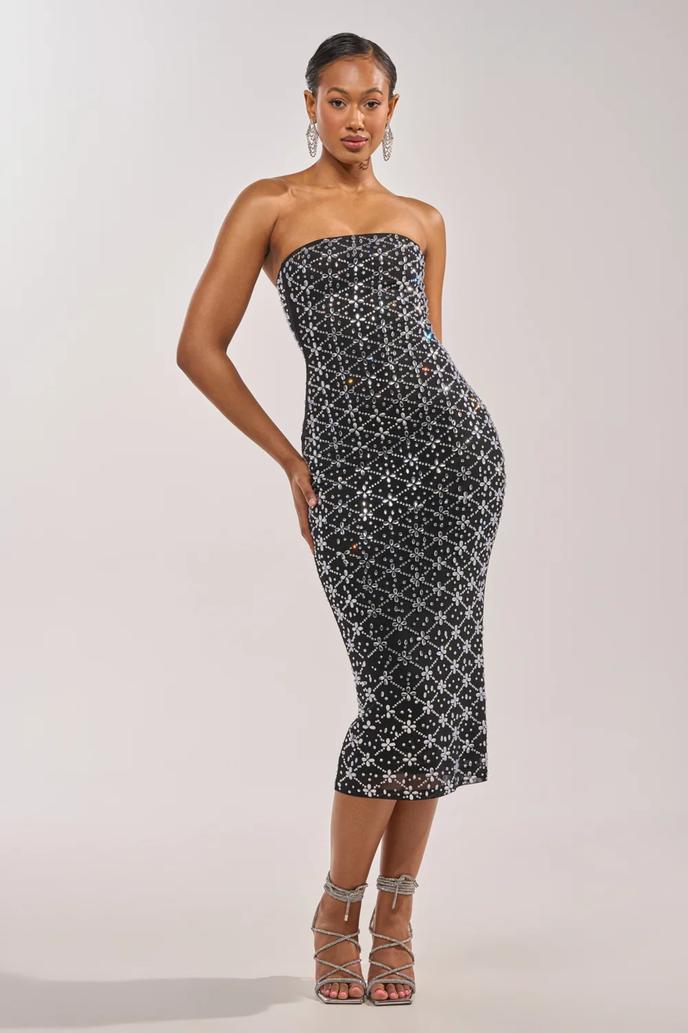 MORE THE MERRIER EMBELLISHED MAXI DRESS - Akira Store