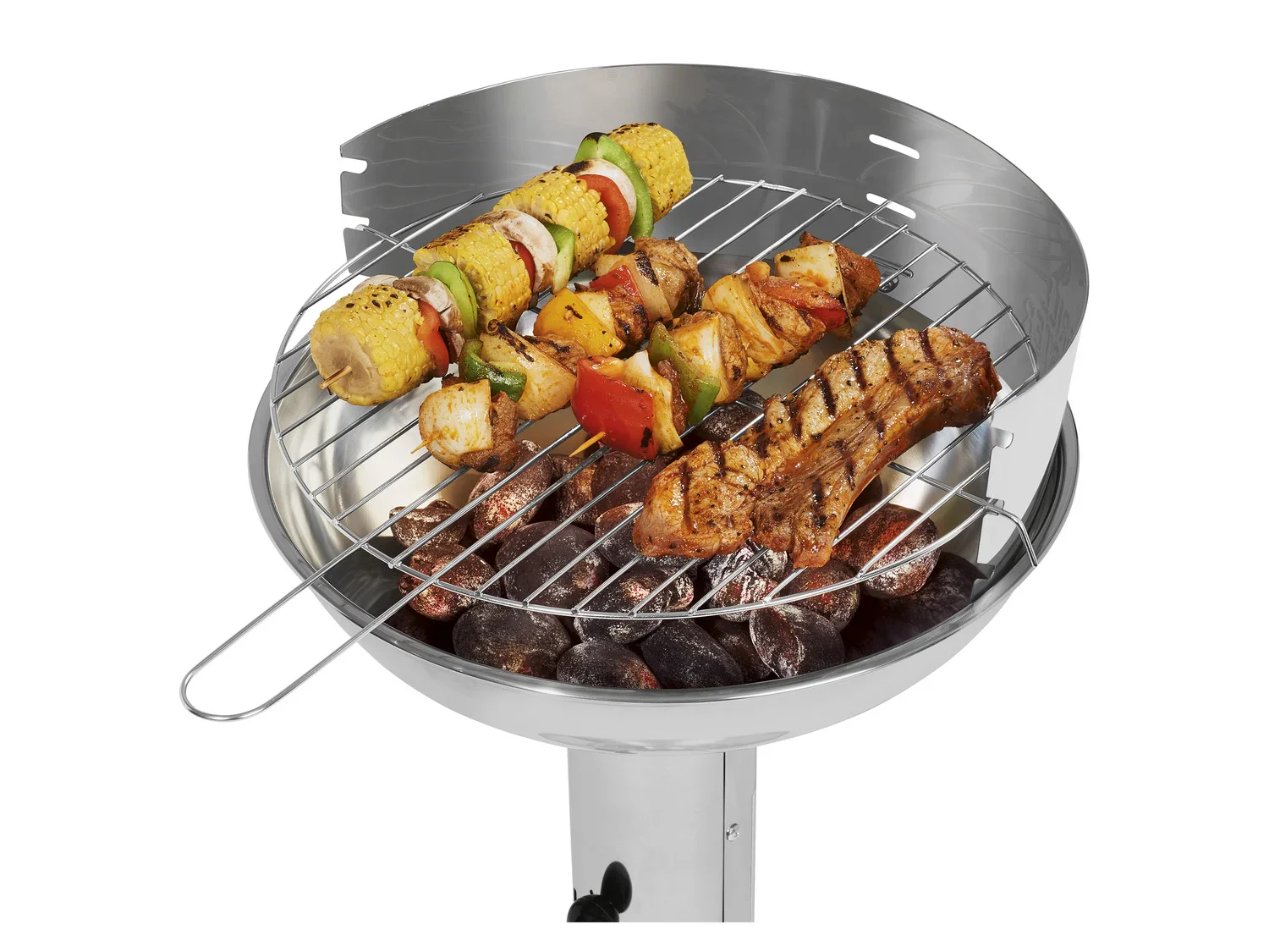 GRILLMEISTER Barbecue  colonne au charbon de bois